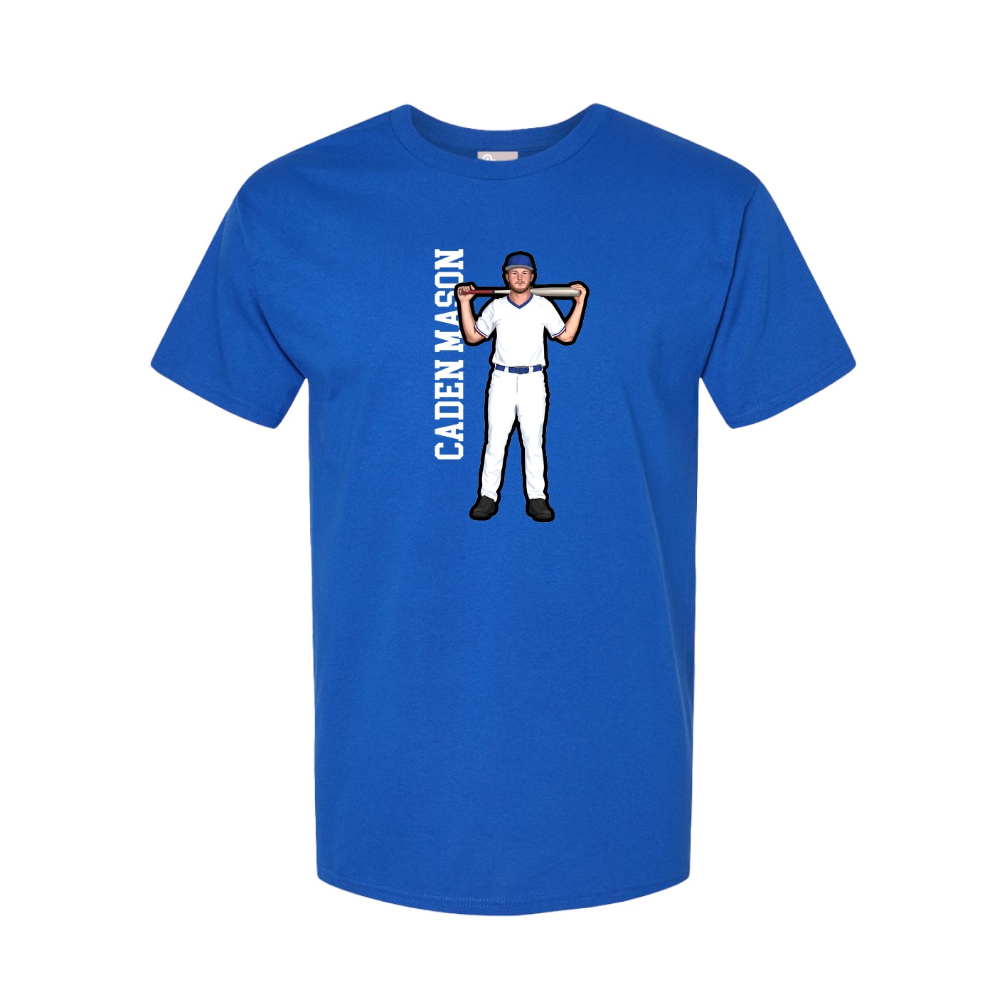 Tee — Name Vertical in Royal