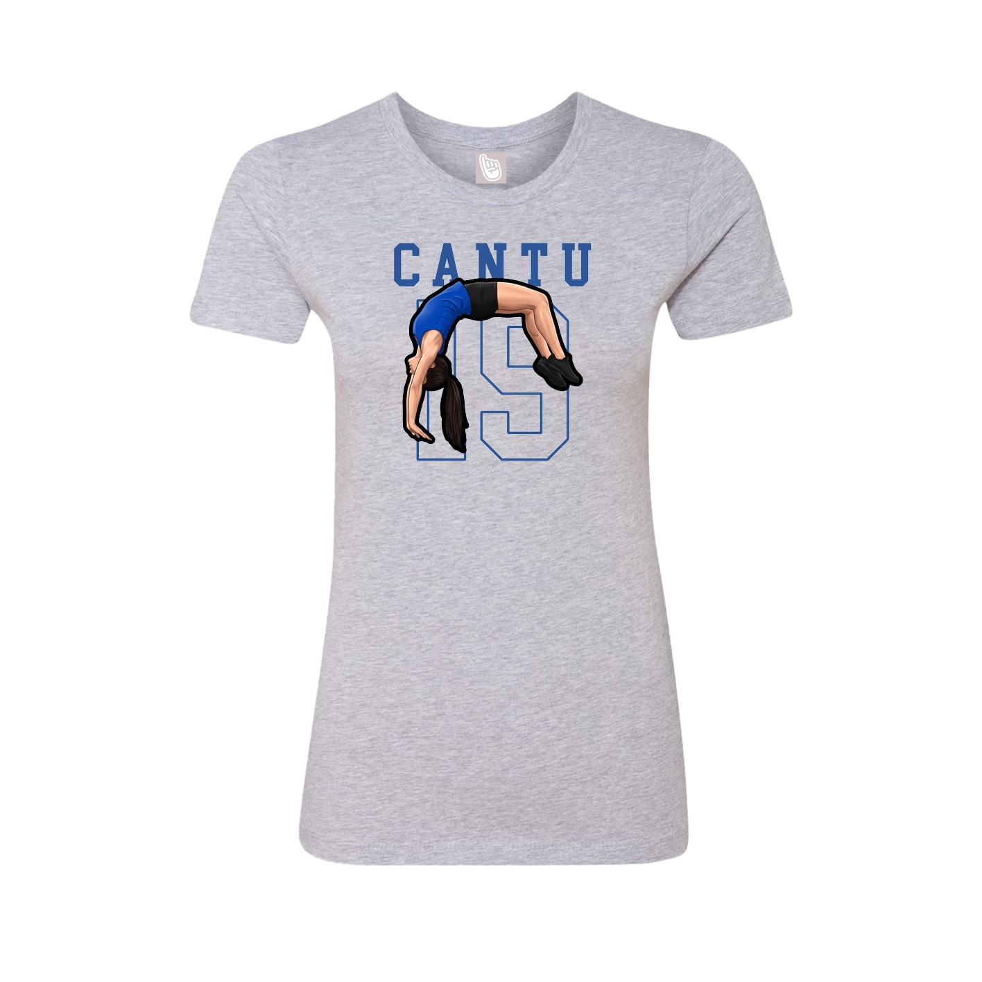 Fitted Women's Tee — Shirsey in Grey
