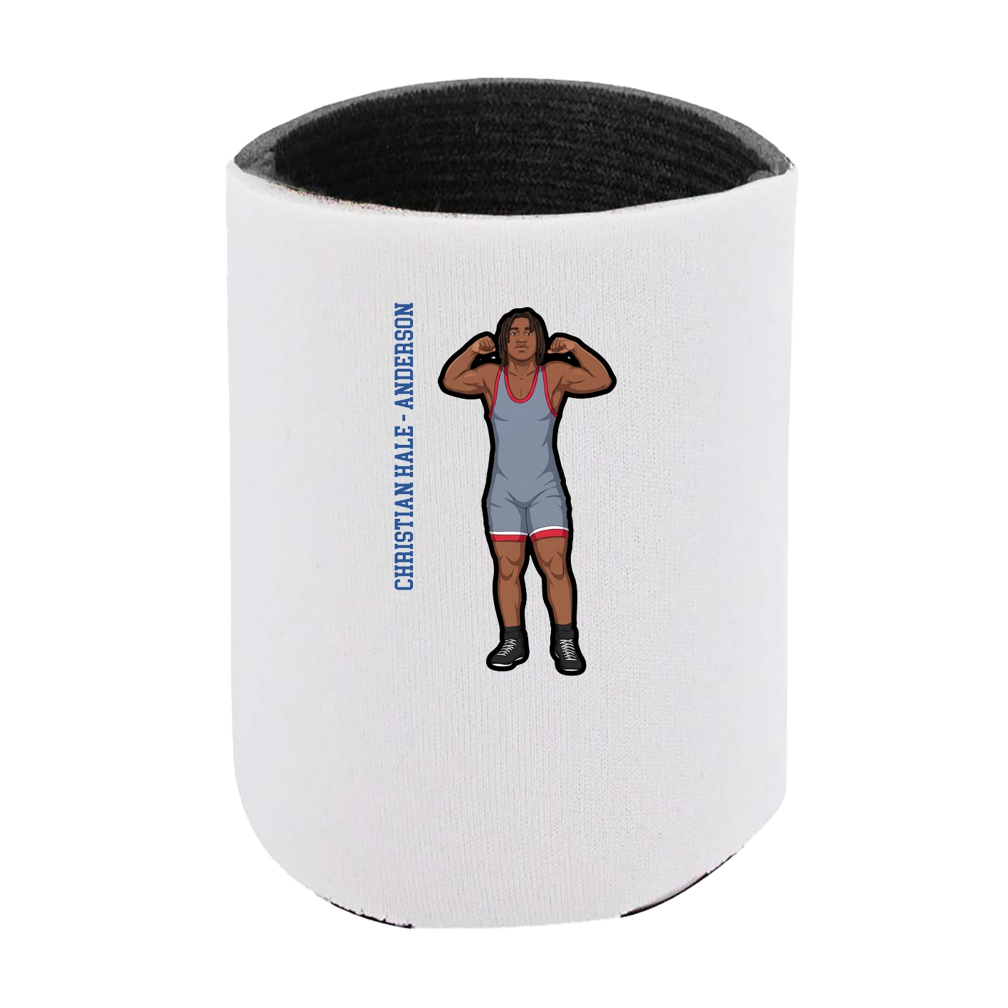 Can Holder — Name Vertical in White
