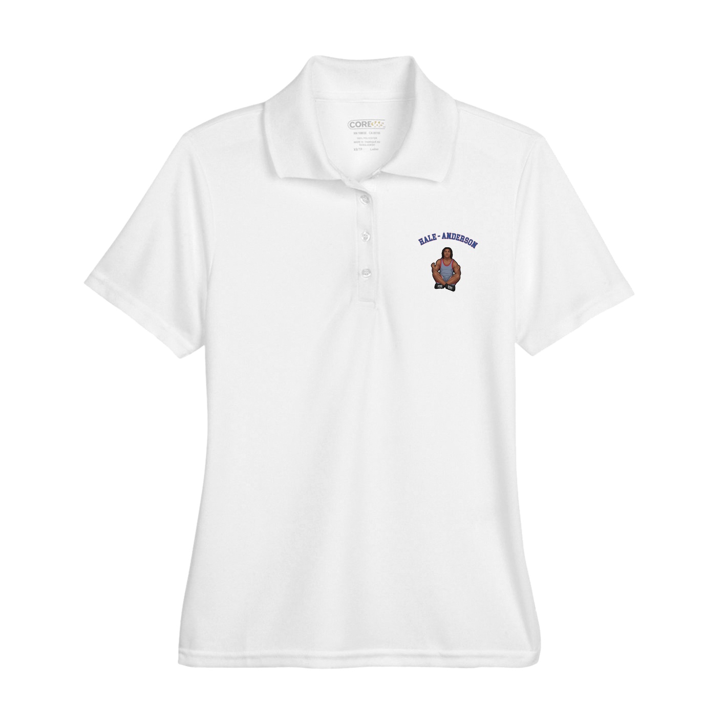 Womens Performance Polo — Shirsey Arch in White