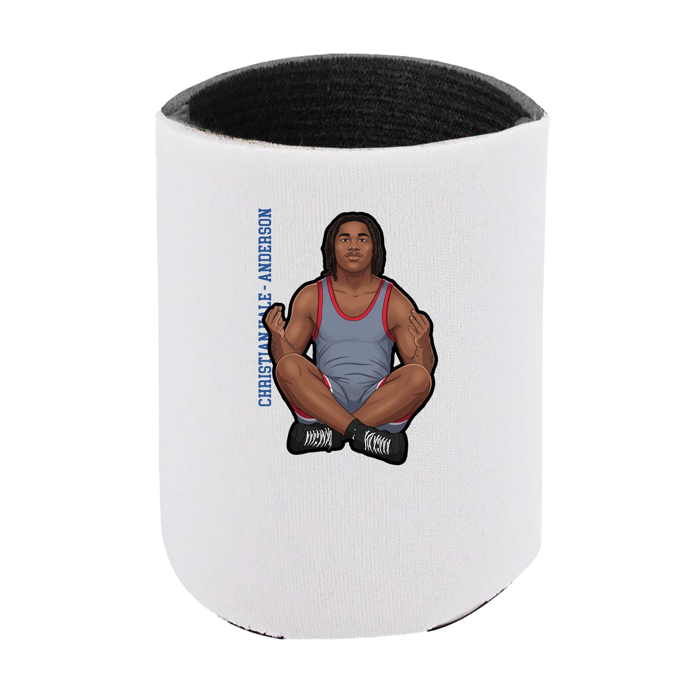 Can Holder — Name Vertical in White