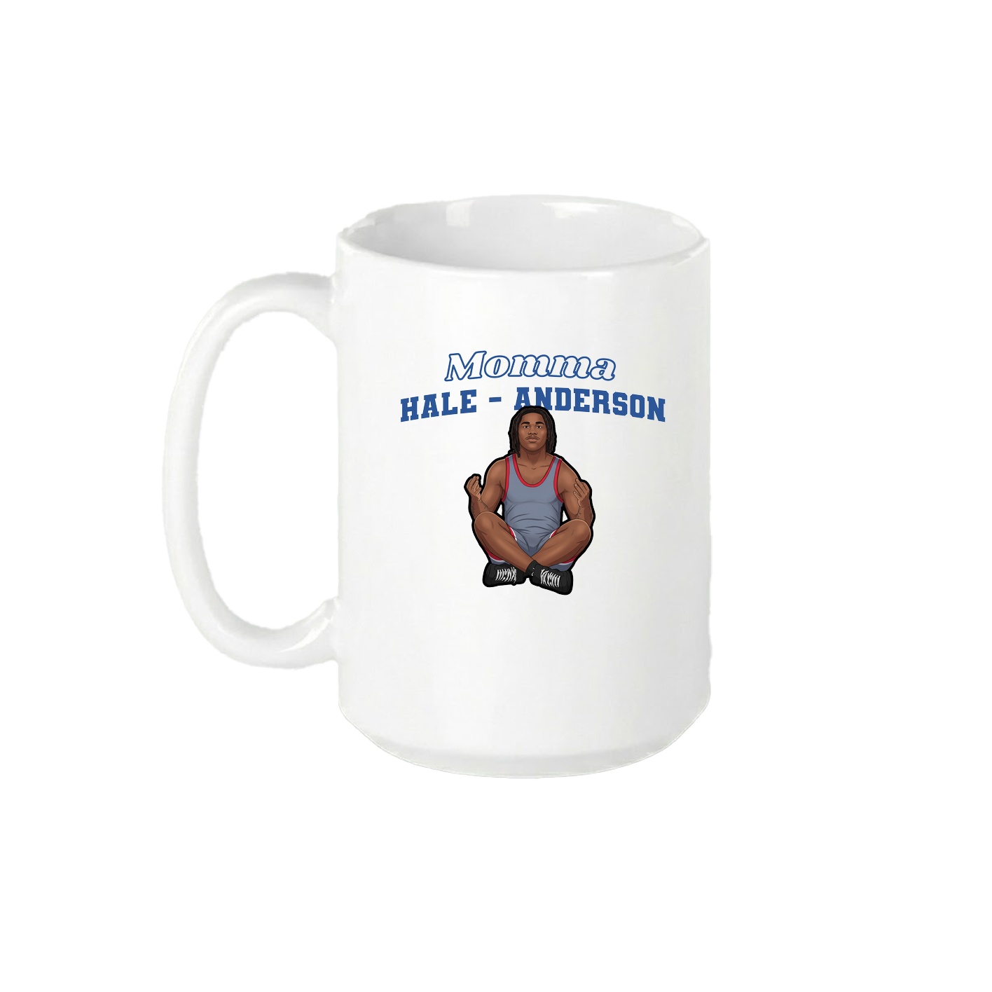 15oz Coffee Mug — Mothers Day Block in White