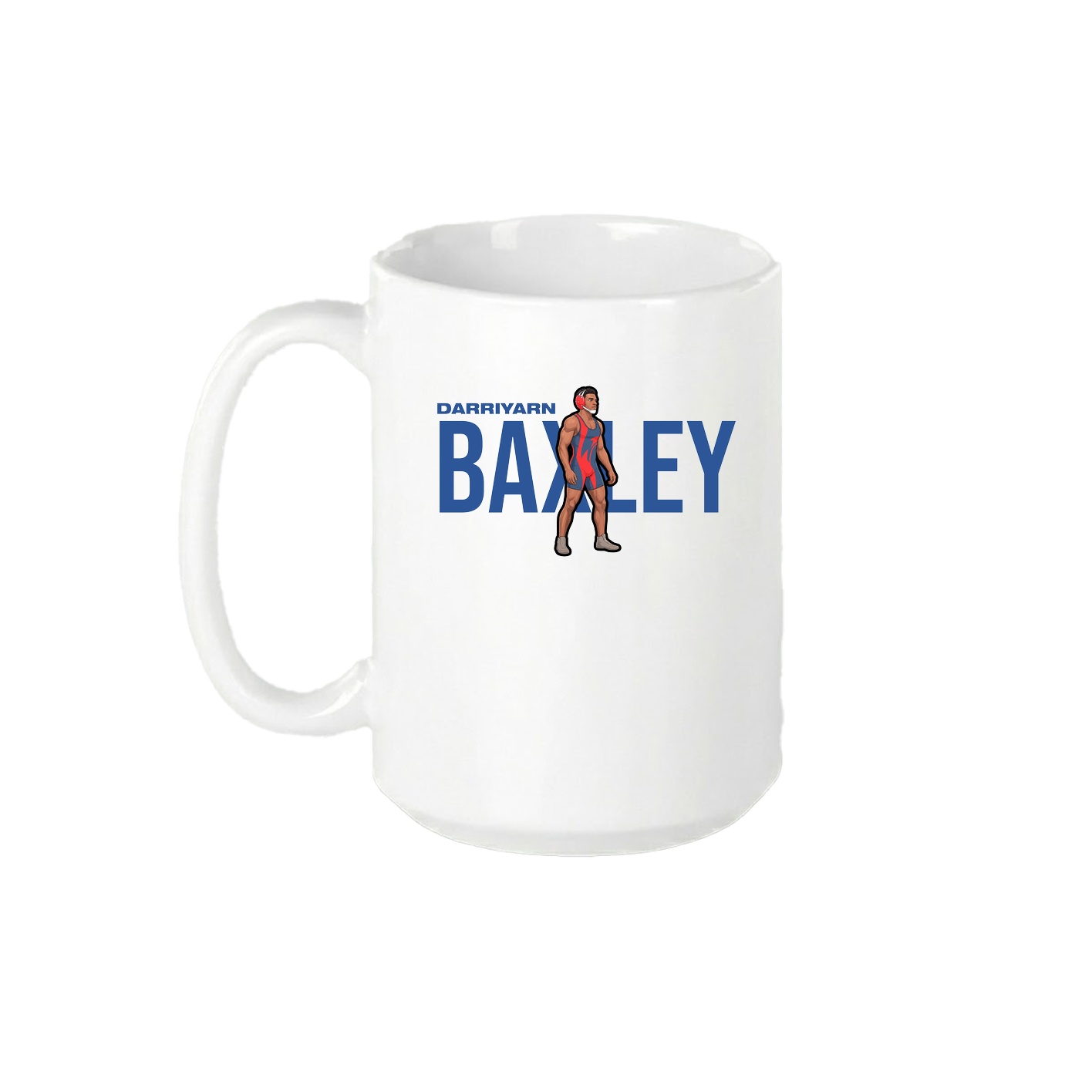 15oz Coffee Mug — Player Name in White