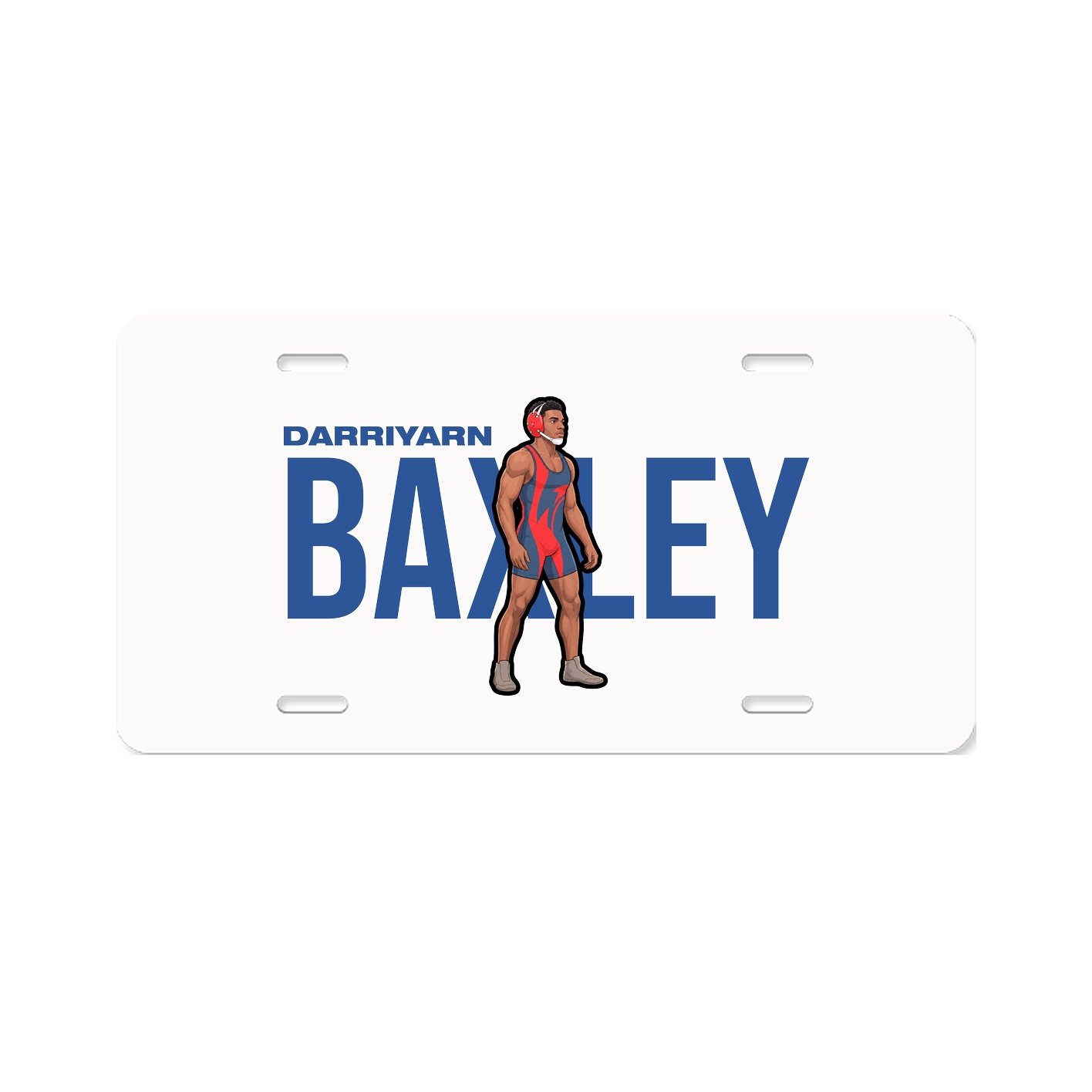License Plate — Player Name in Classic