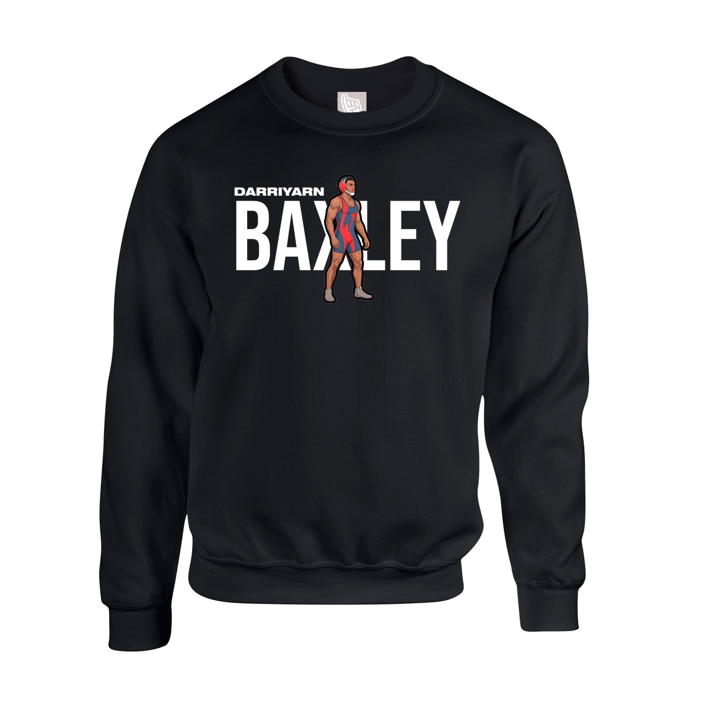 Fleece Crew — Player Name in Black