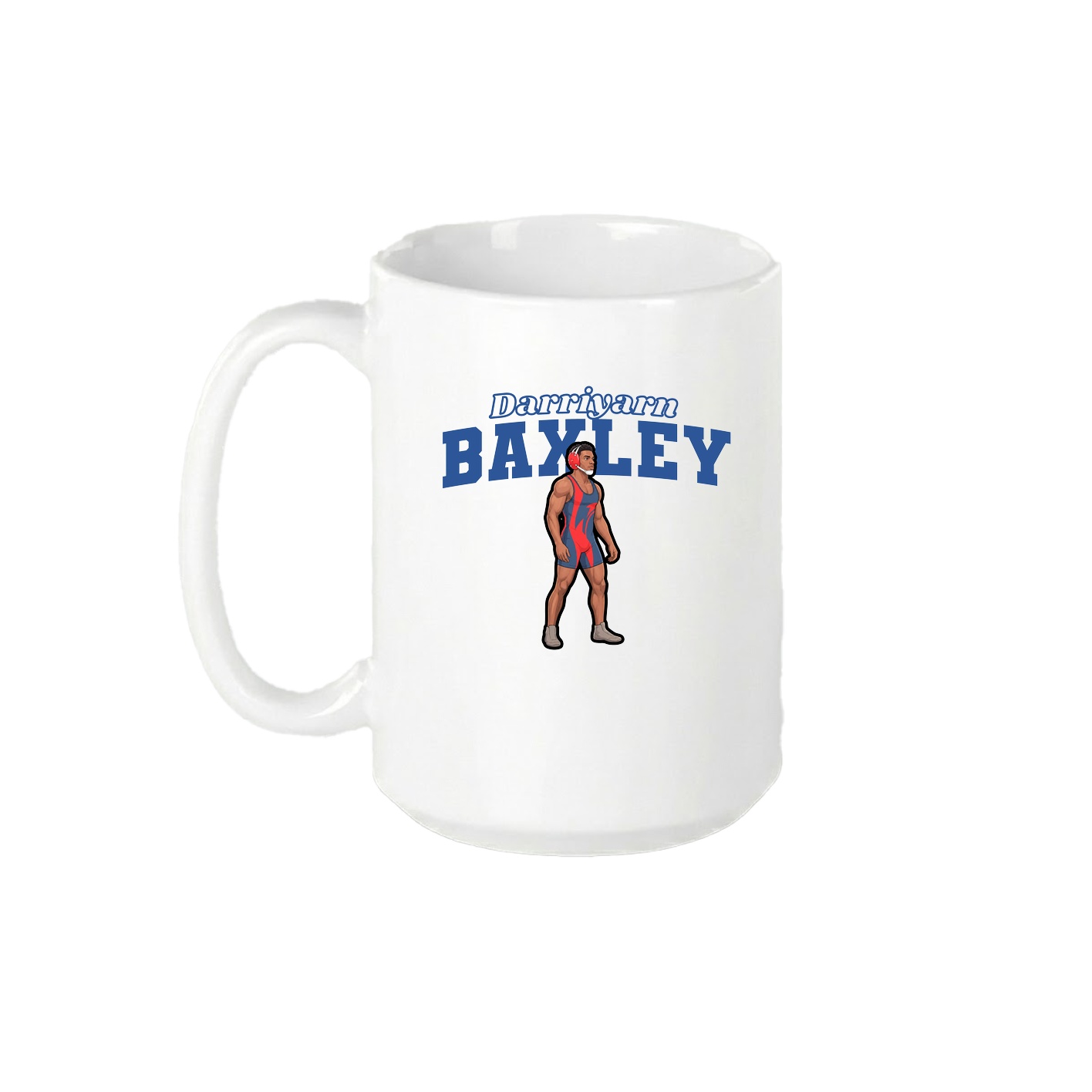 15oz Coffee Mug — Name Arch in White