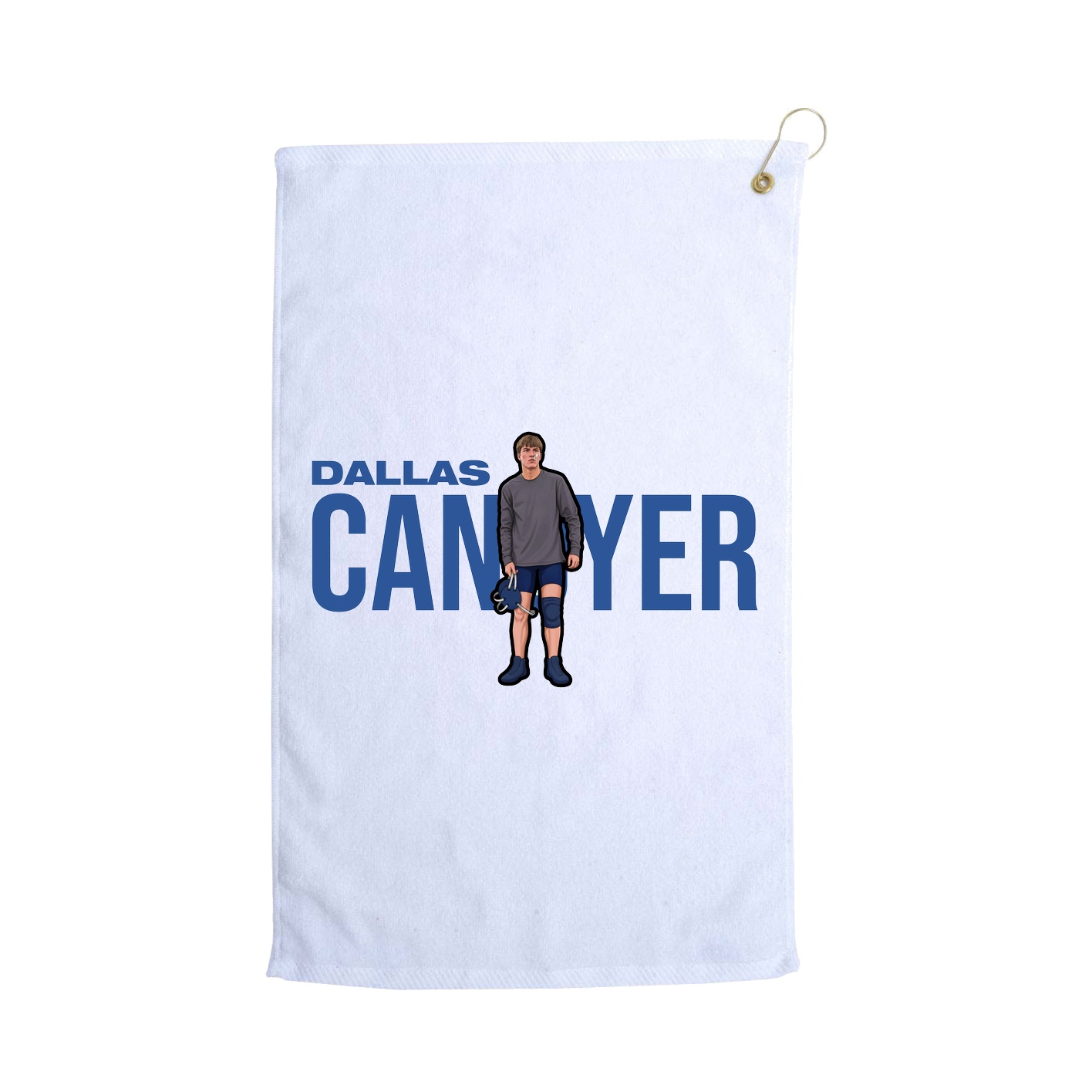 Golf Towel — Player Name in White