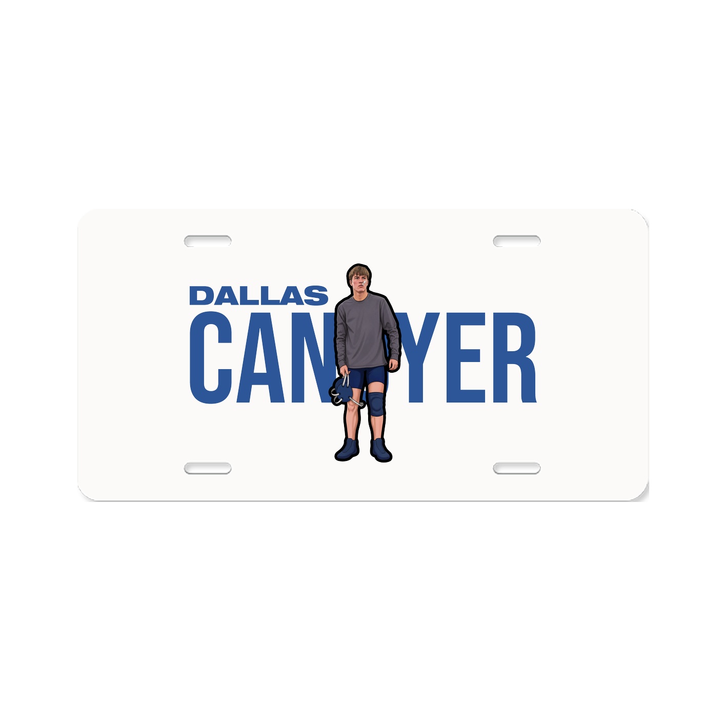 License Plate — Player Name in Classic