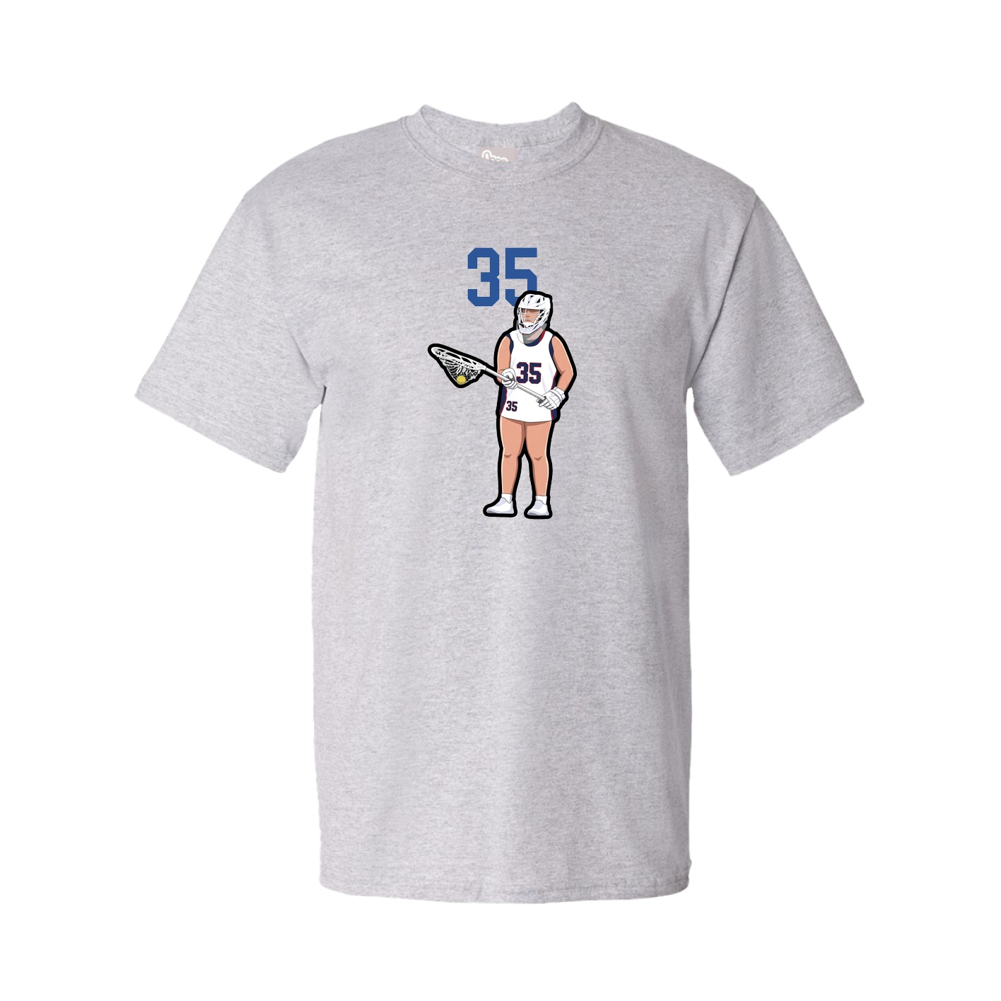 Youth Tee — Number Top in Grey