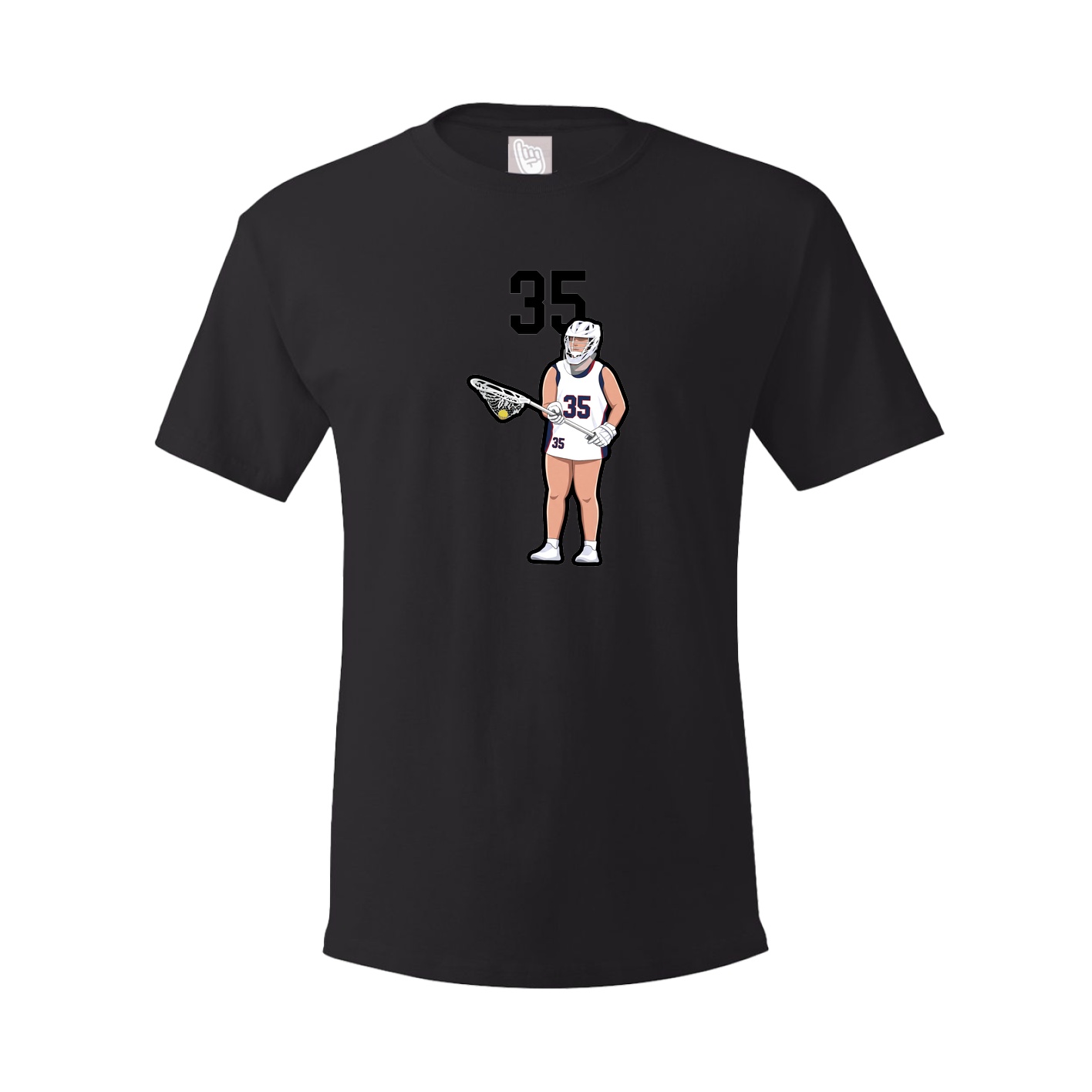 Youth Tee — Number Top in Black