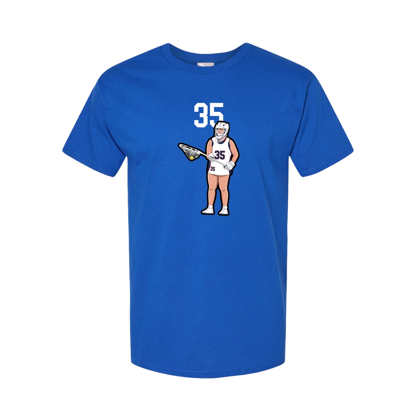 Youth Tee — Number Top in Royal