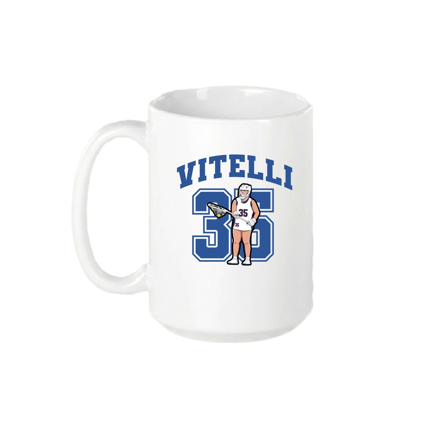 15oz Coffee Mug — Number in White