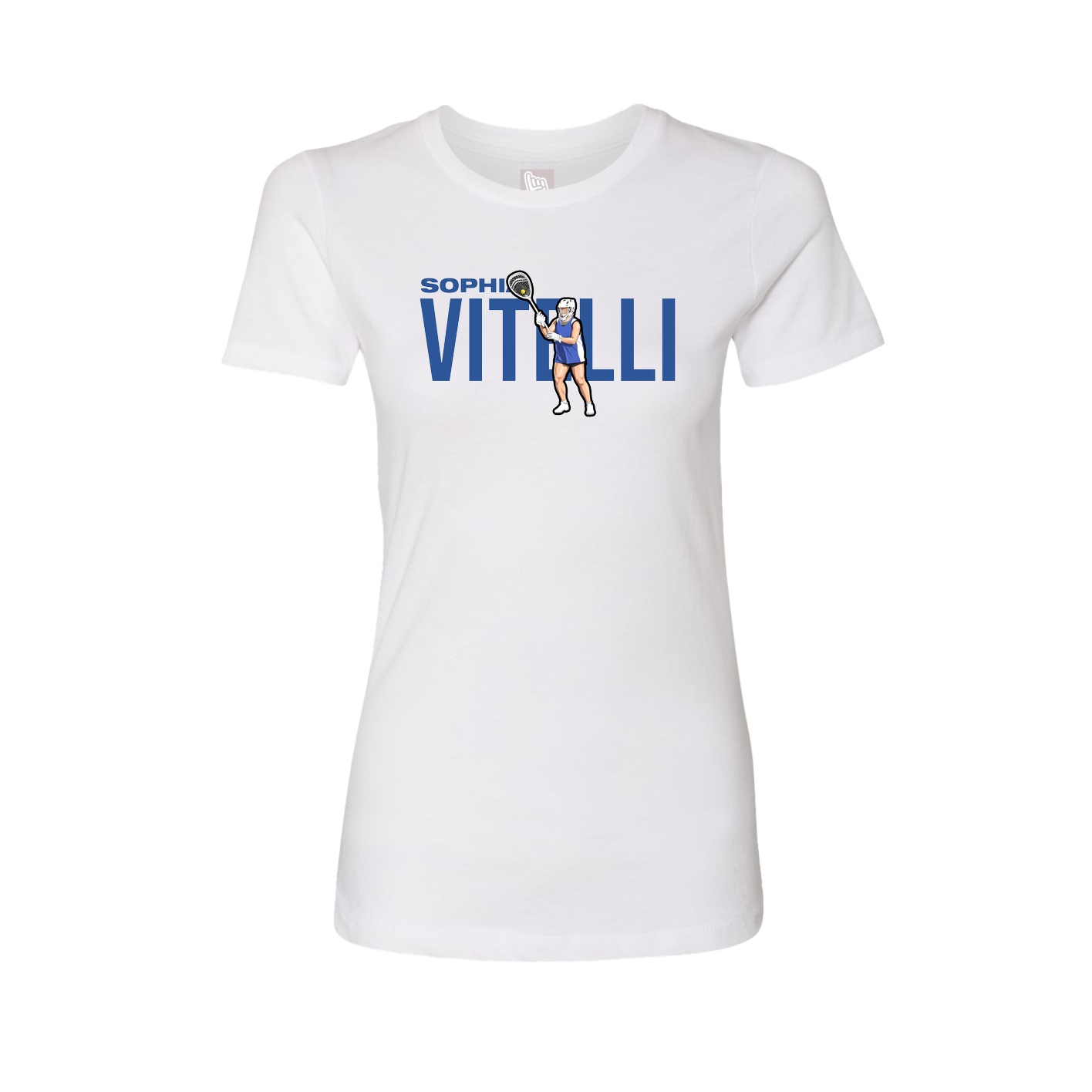 Womens Tee — Player Name in White