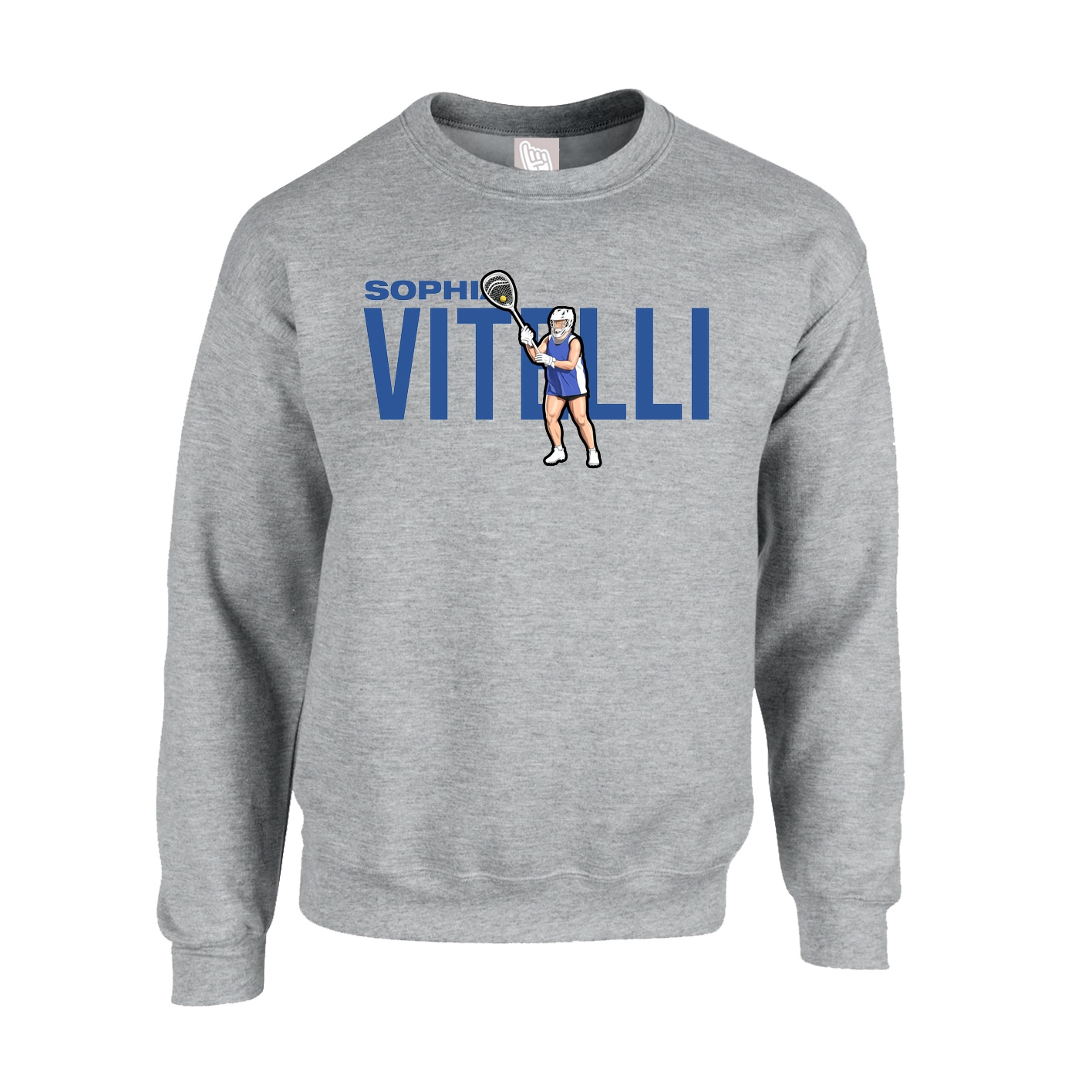Fleece Crew — Player Name in Grey