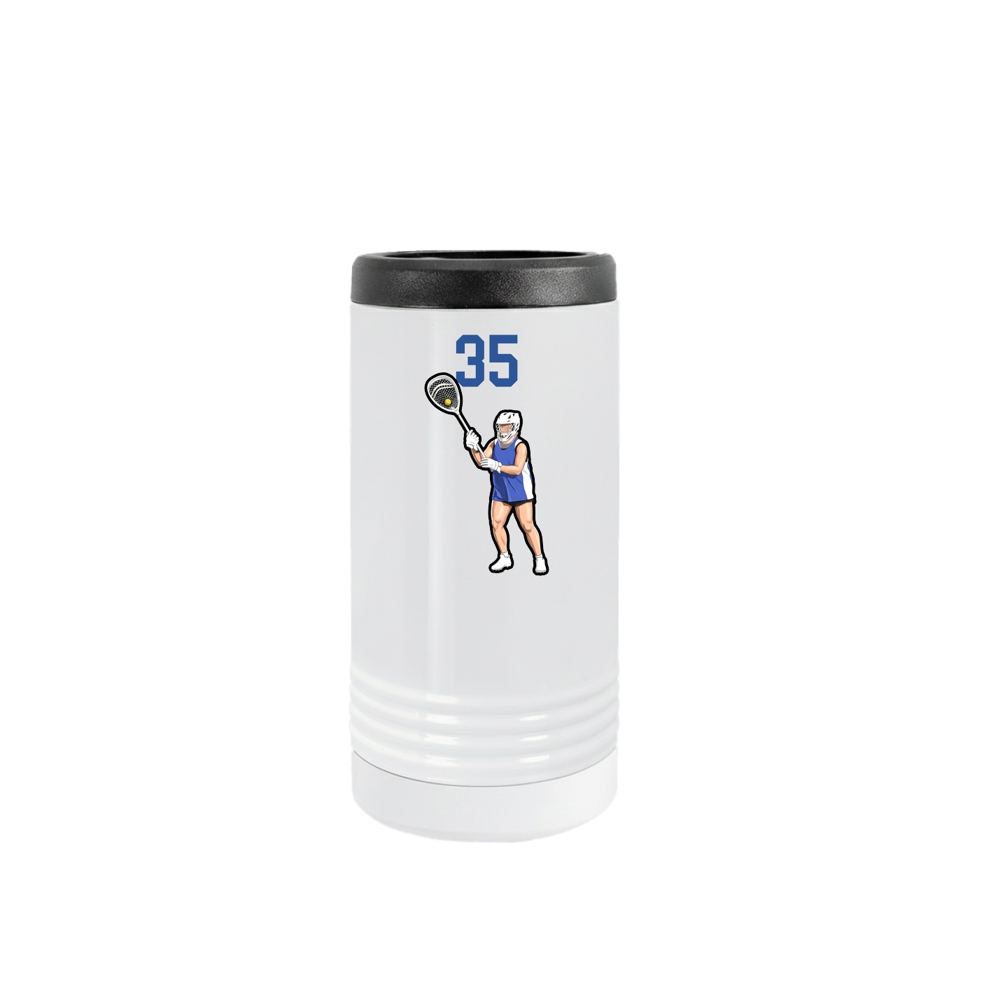 Slim Beverage Holder — Number Top in White