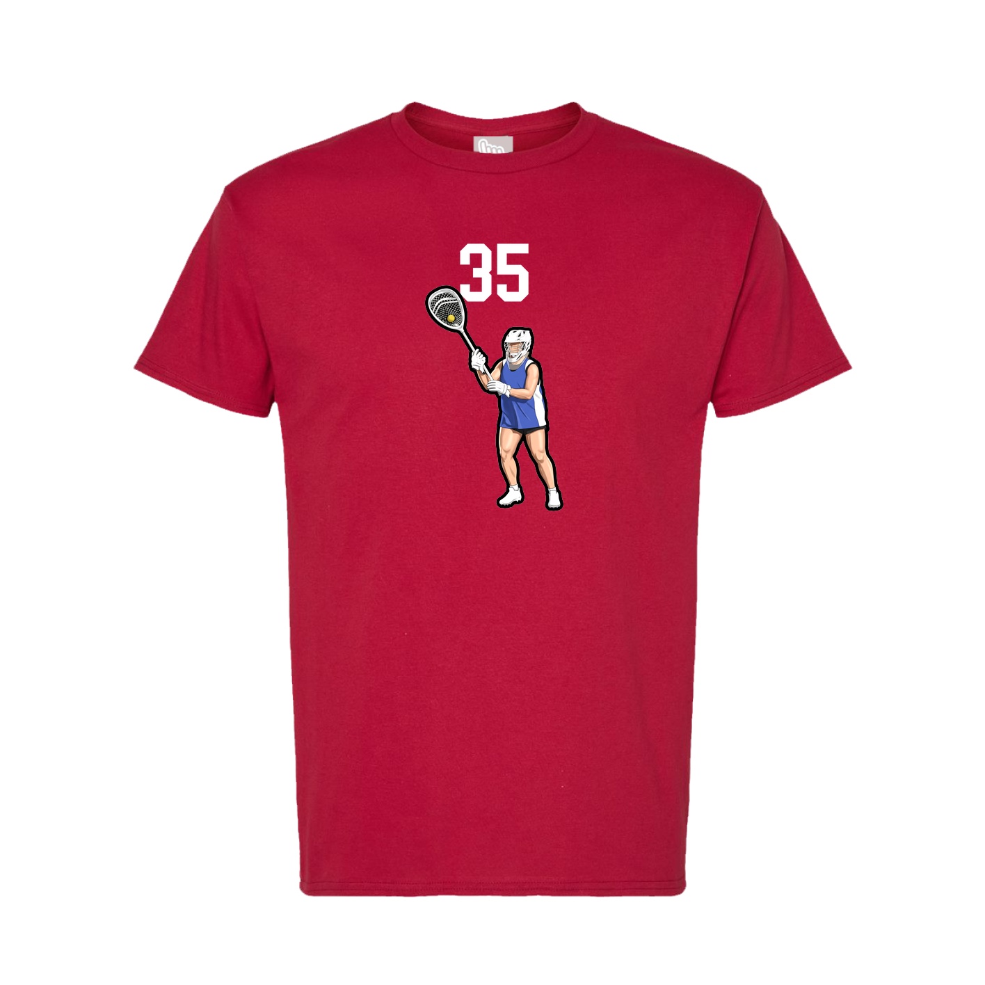 Tee — Number Top in Crimson