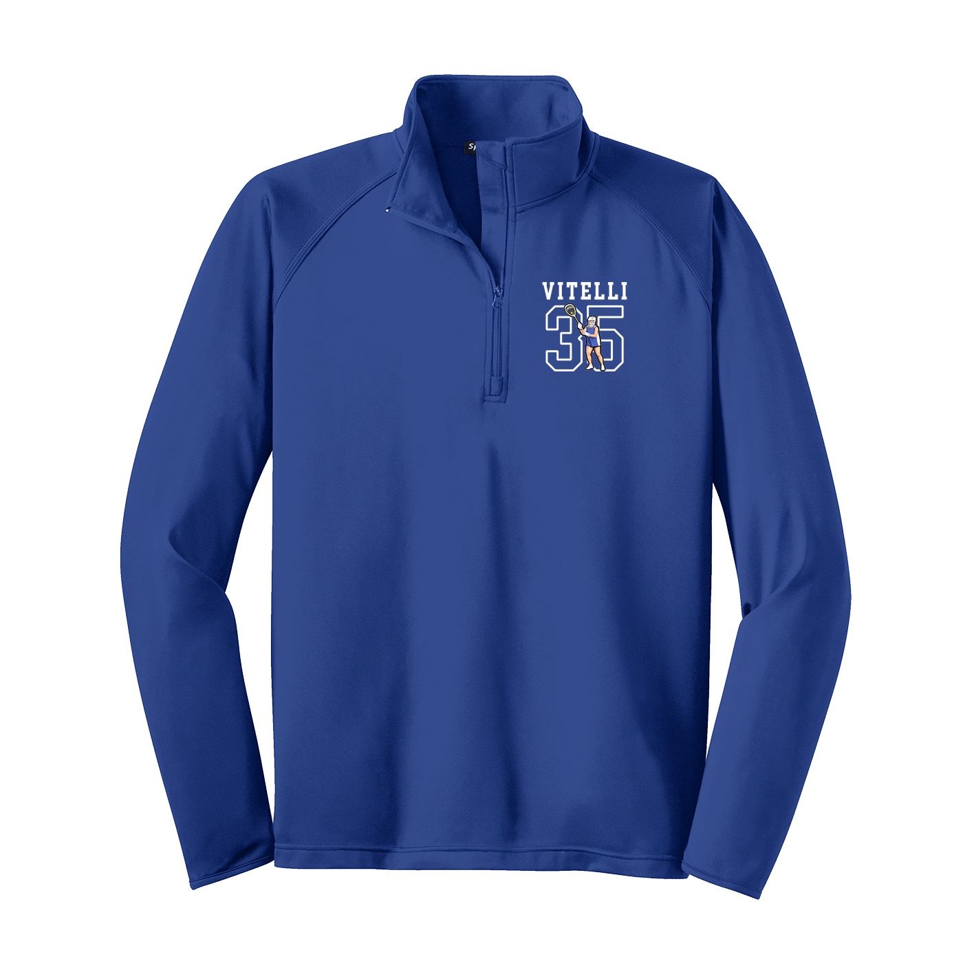 Q-Zip Pullover — Shirsey in Royal