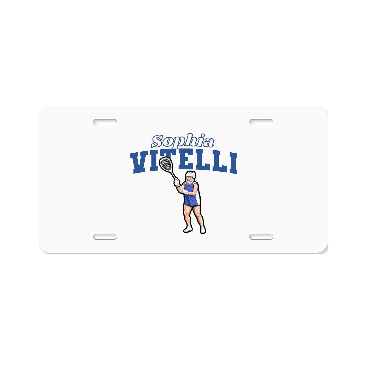 License Plate — Name Arch in Classic