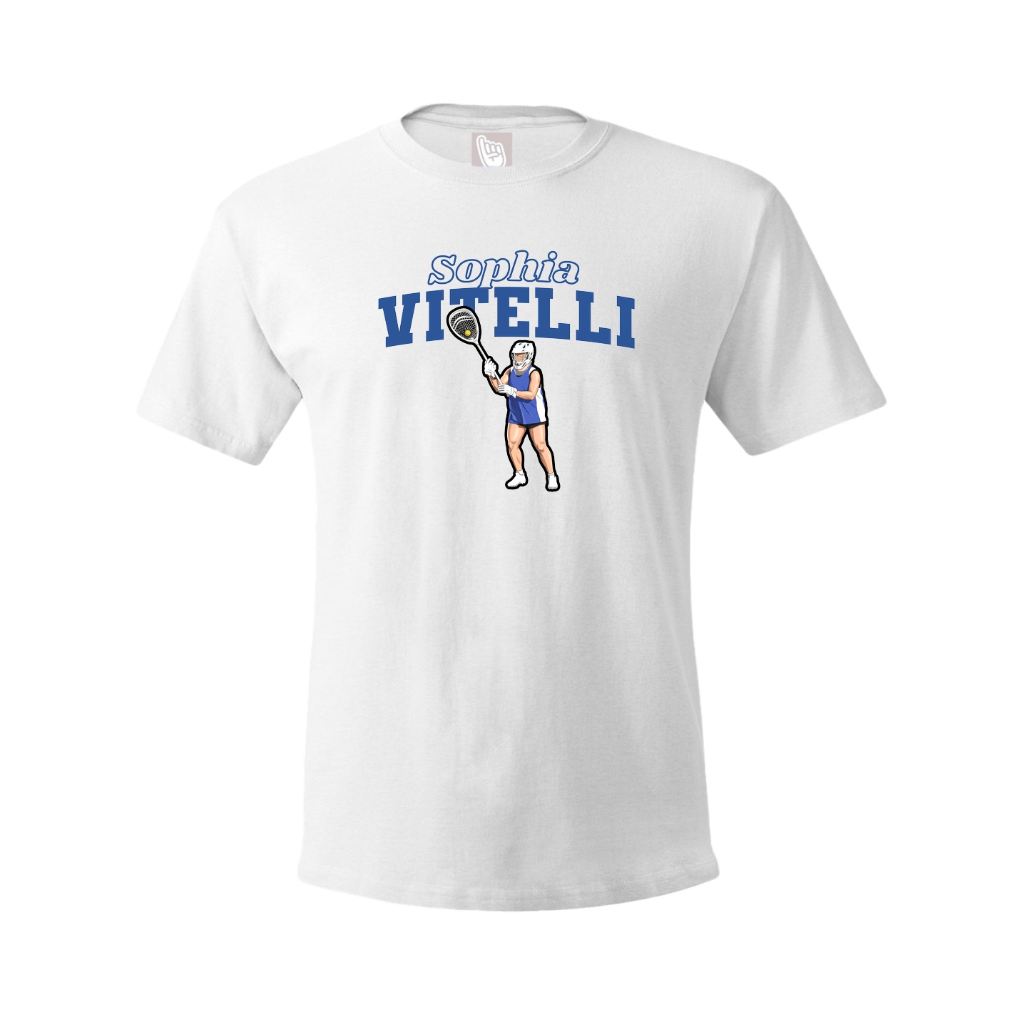 Youth Tee — Name Arch in White