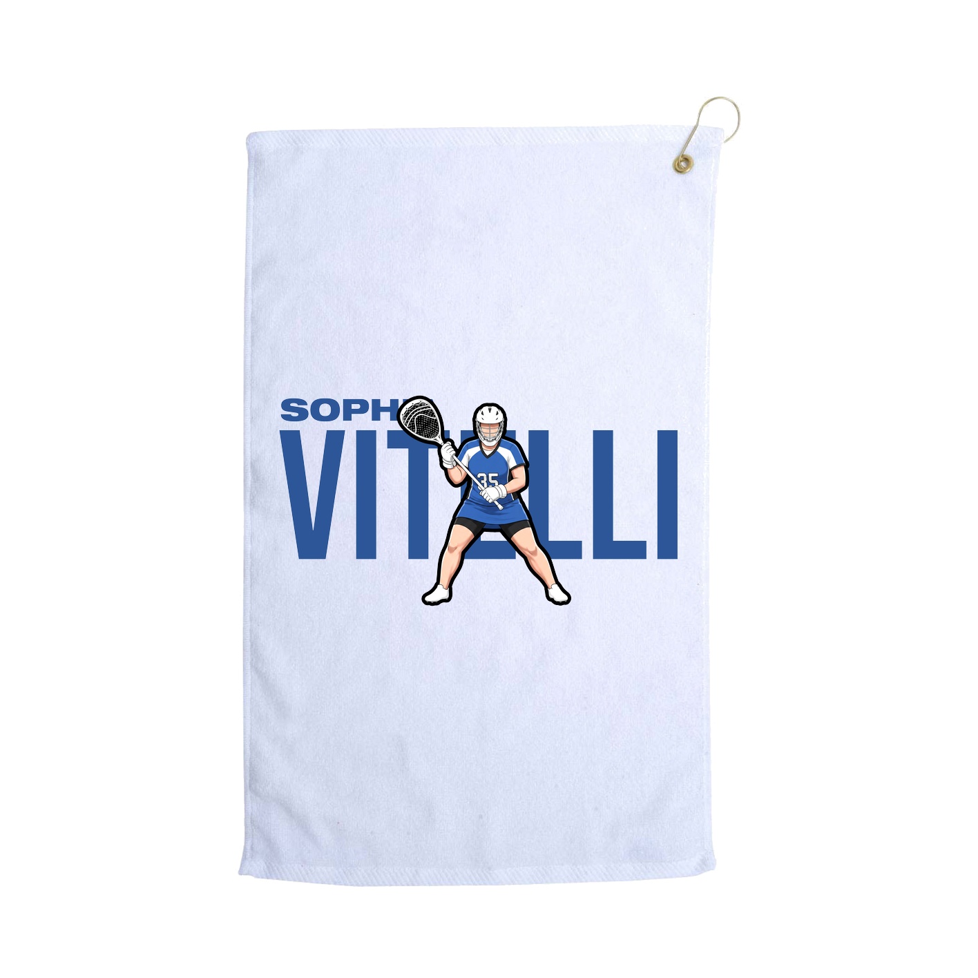 Golf Towel — Player Name in White