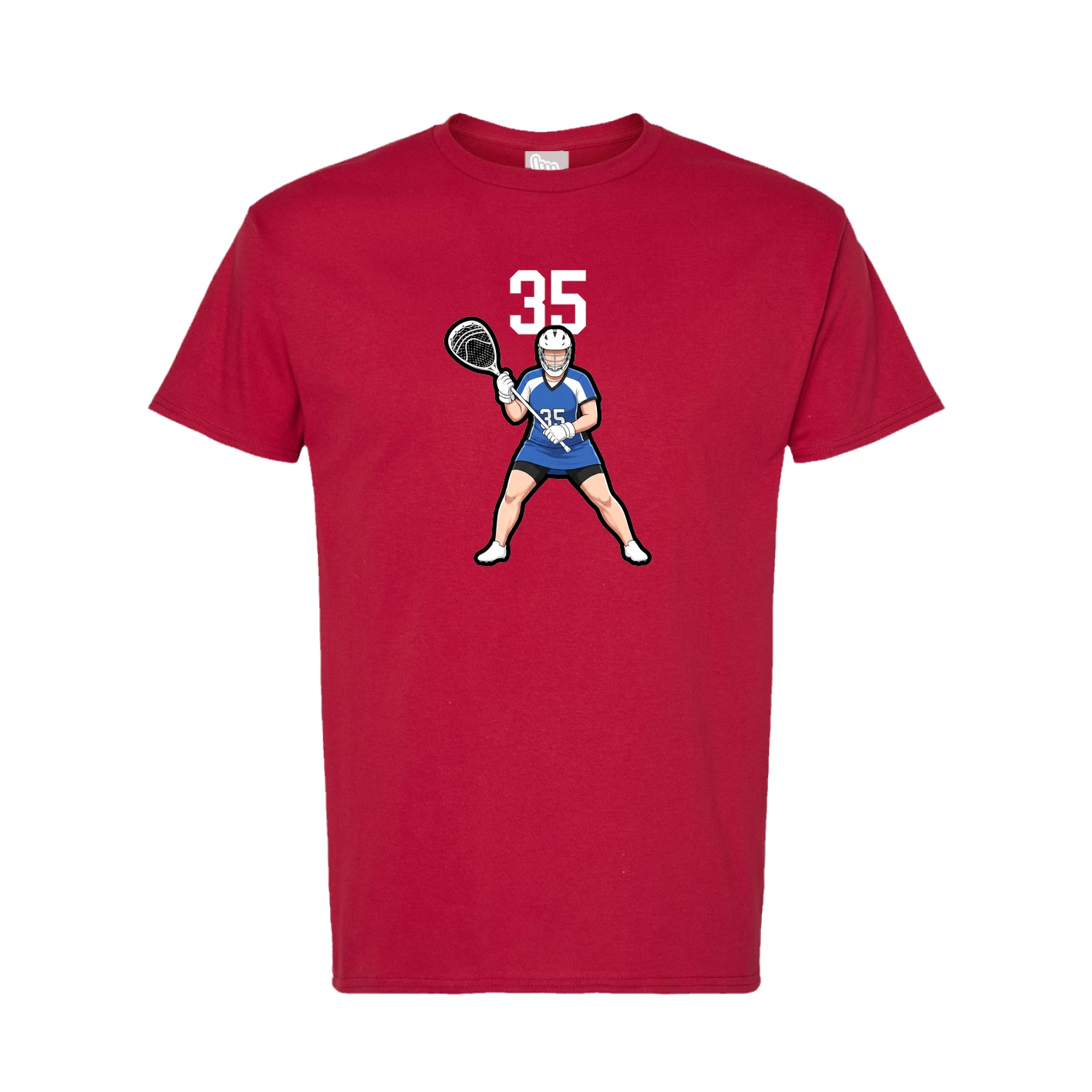 Tee — Number Top in Crimson