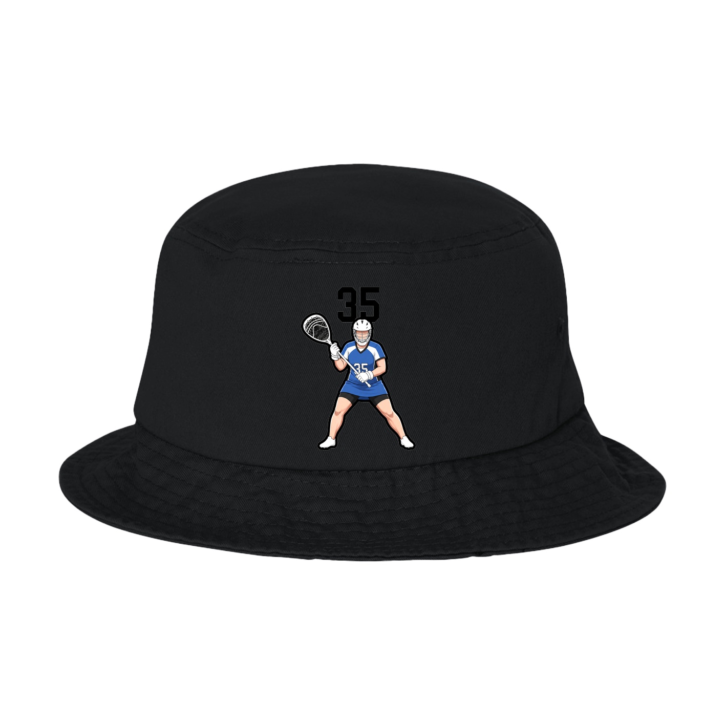 Bucket Cap — Number Top in Black