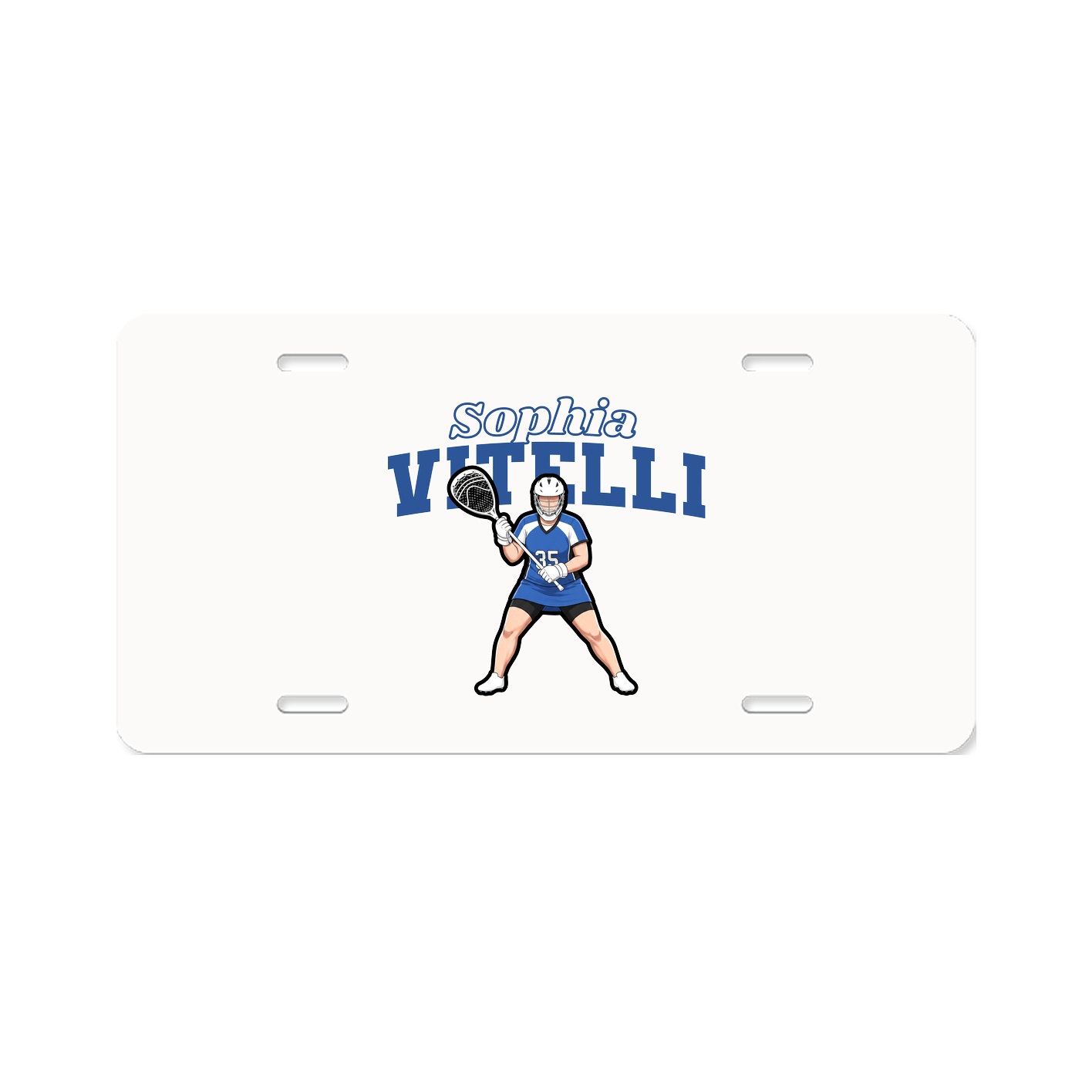 License Plate — Name Arch in Classic