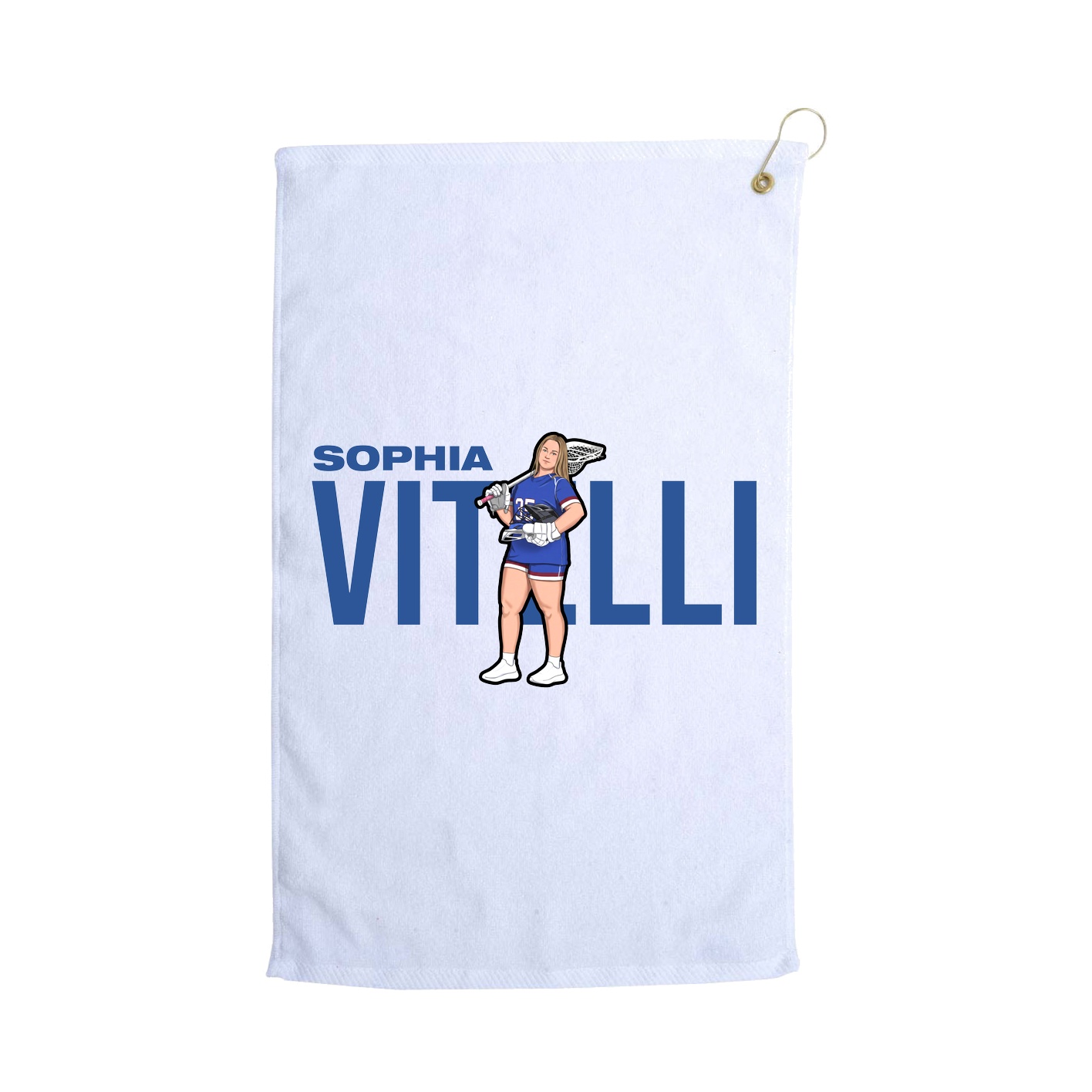 Golf Towel — Player Name in White