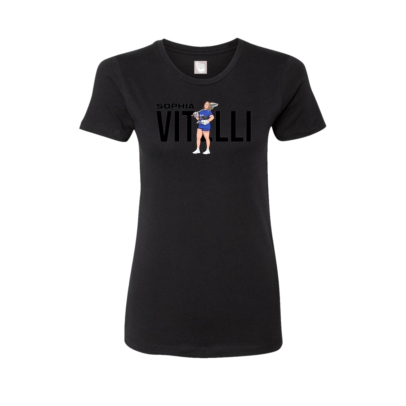 Womens Tee — Player Name in Black