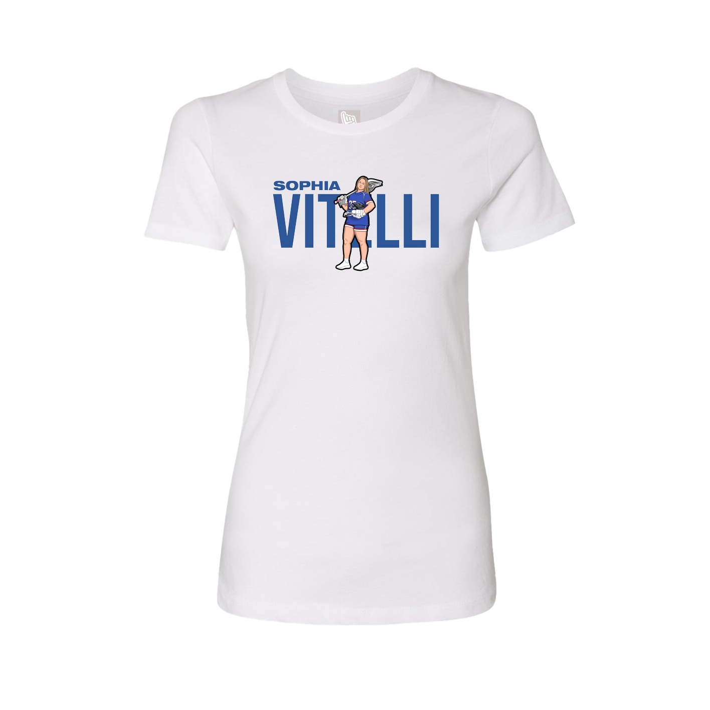 Womens Tee — Player Name in White