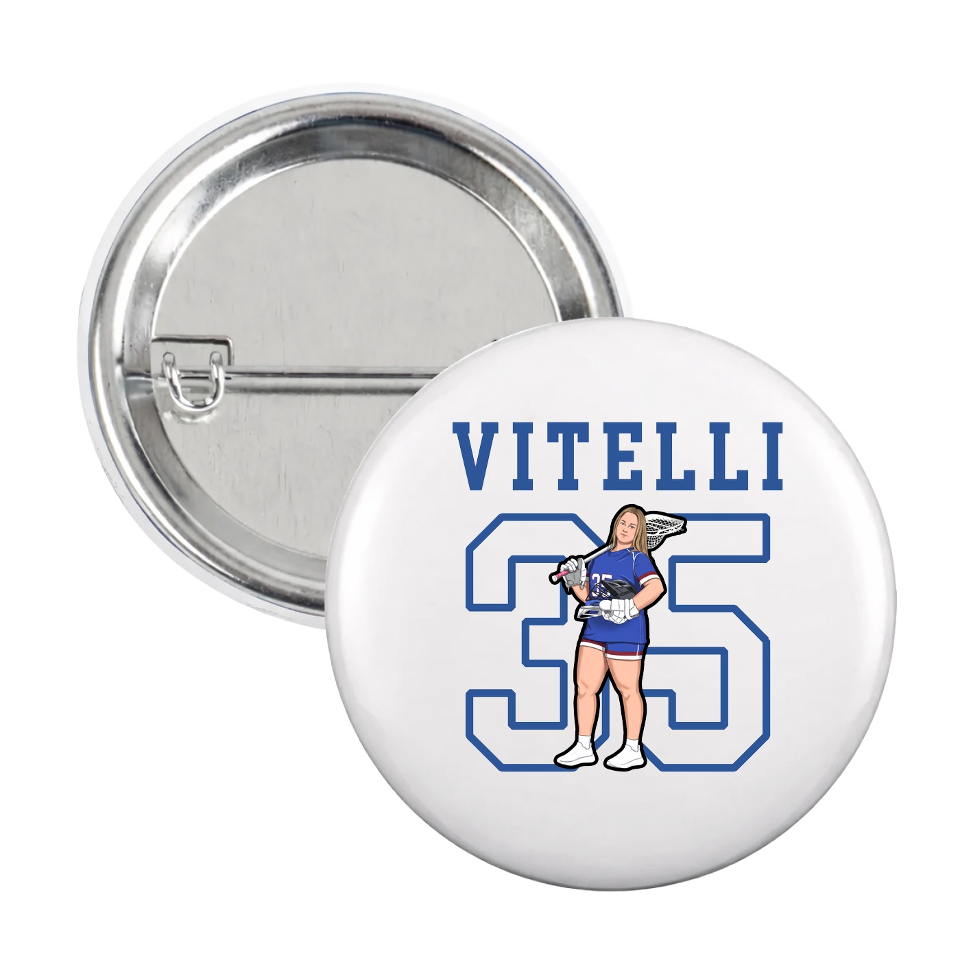 Game Day Button — Shirsey in White
