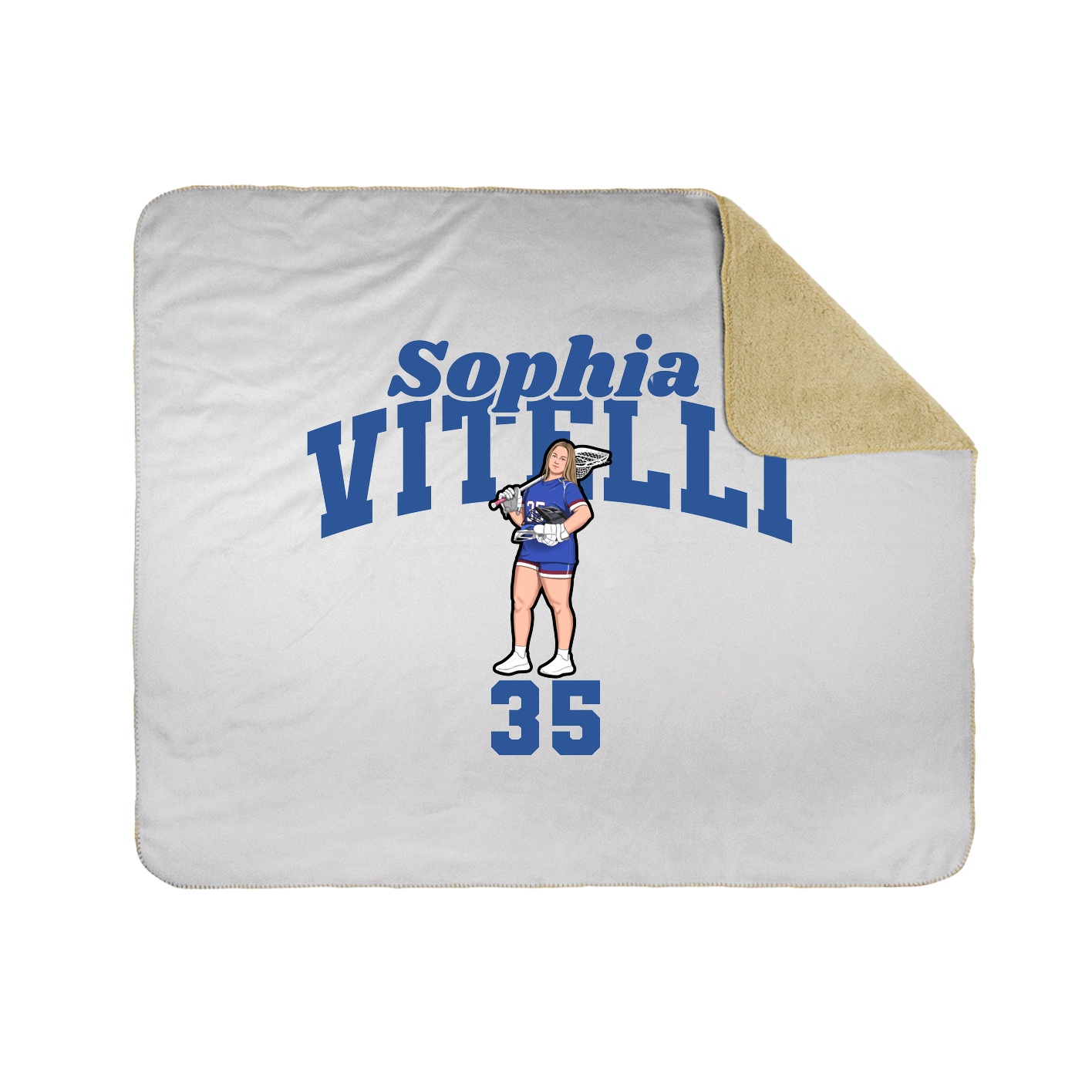 Throw Blanket — Signature Arch in White