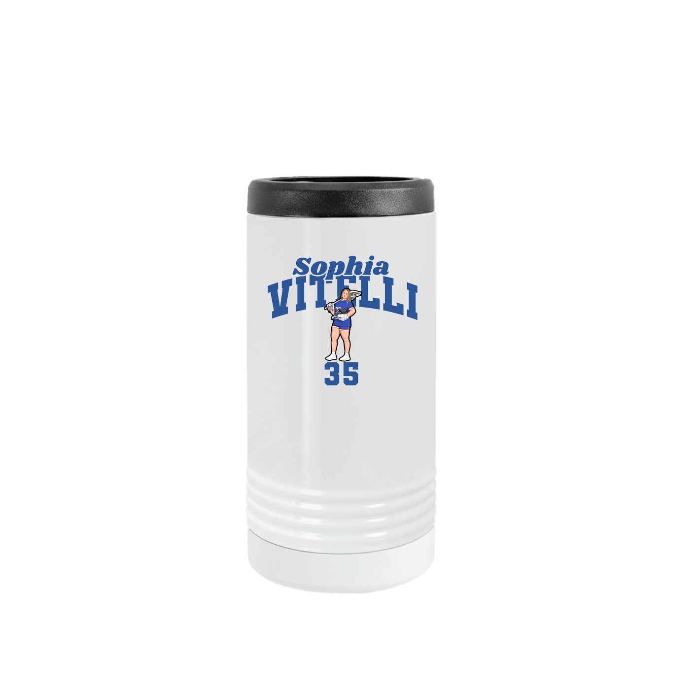 Slim Beverage Holder — Signature Arch in White