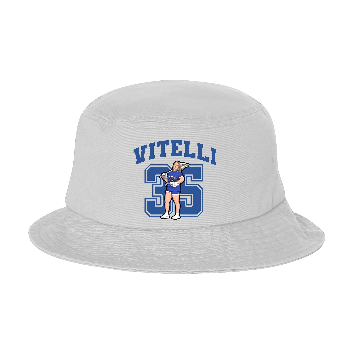 Bucket Cap — Number in White