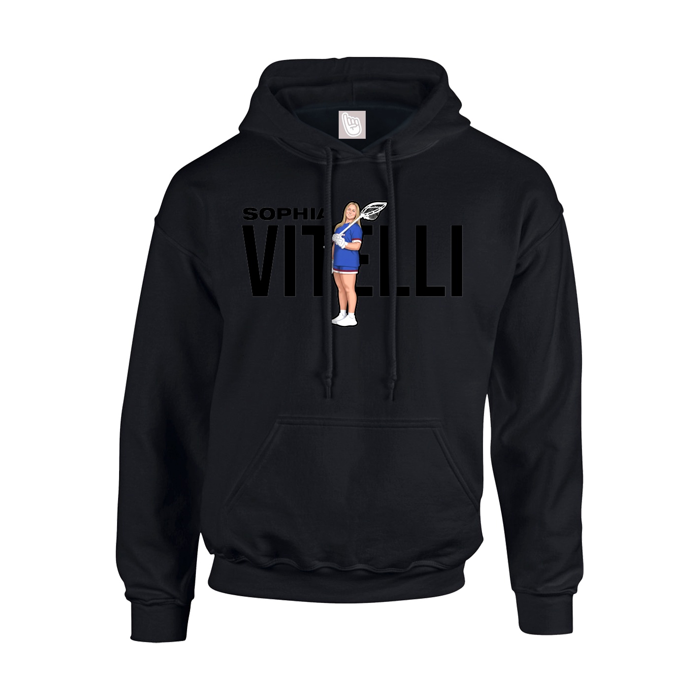 Hoodie — Player Name in Black