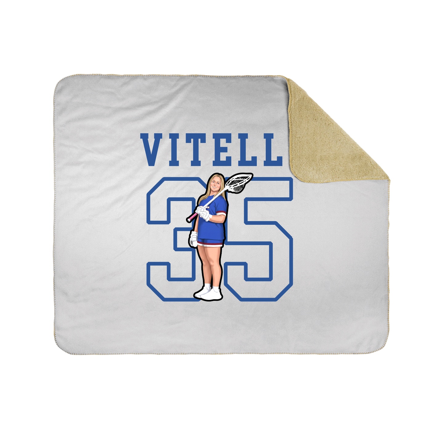 Throw Blanket — Shirsey in White