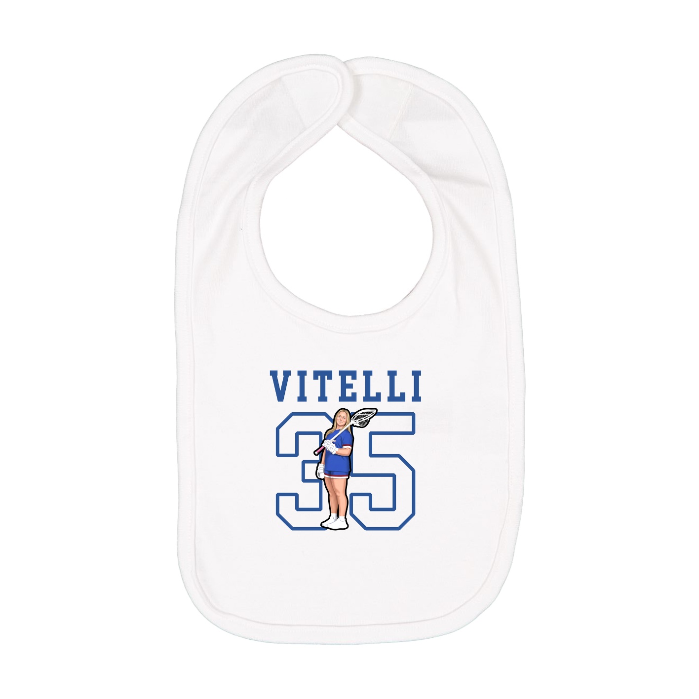 Infant Bib — Shirsey in White