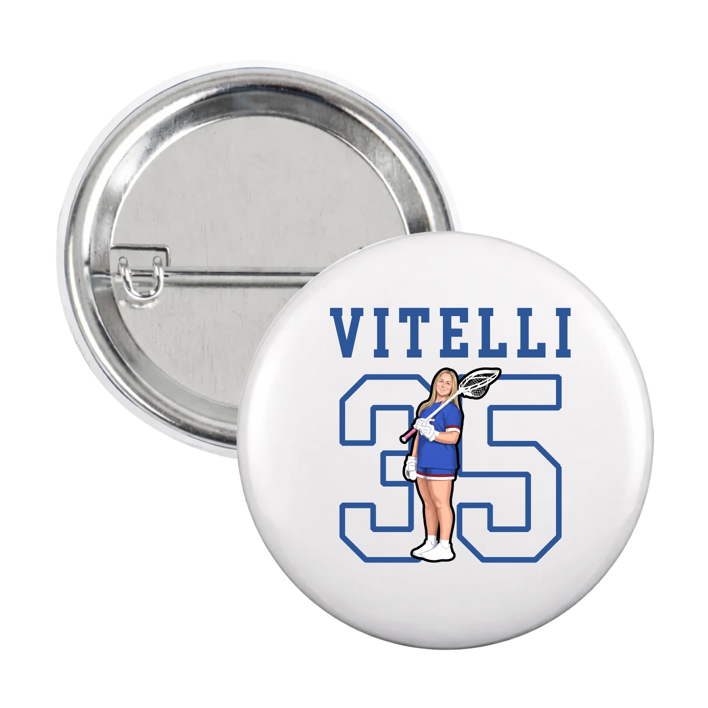 Game Day Button — Shirsey in White