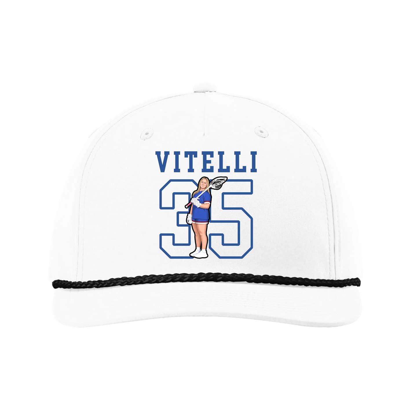 Five-Panel Classic Rope Cap — Shirsey in White
