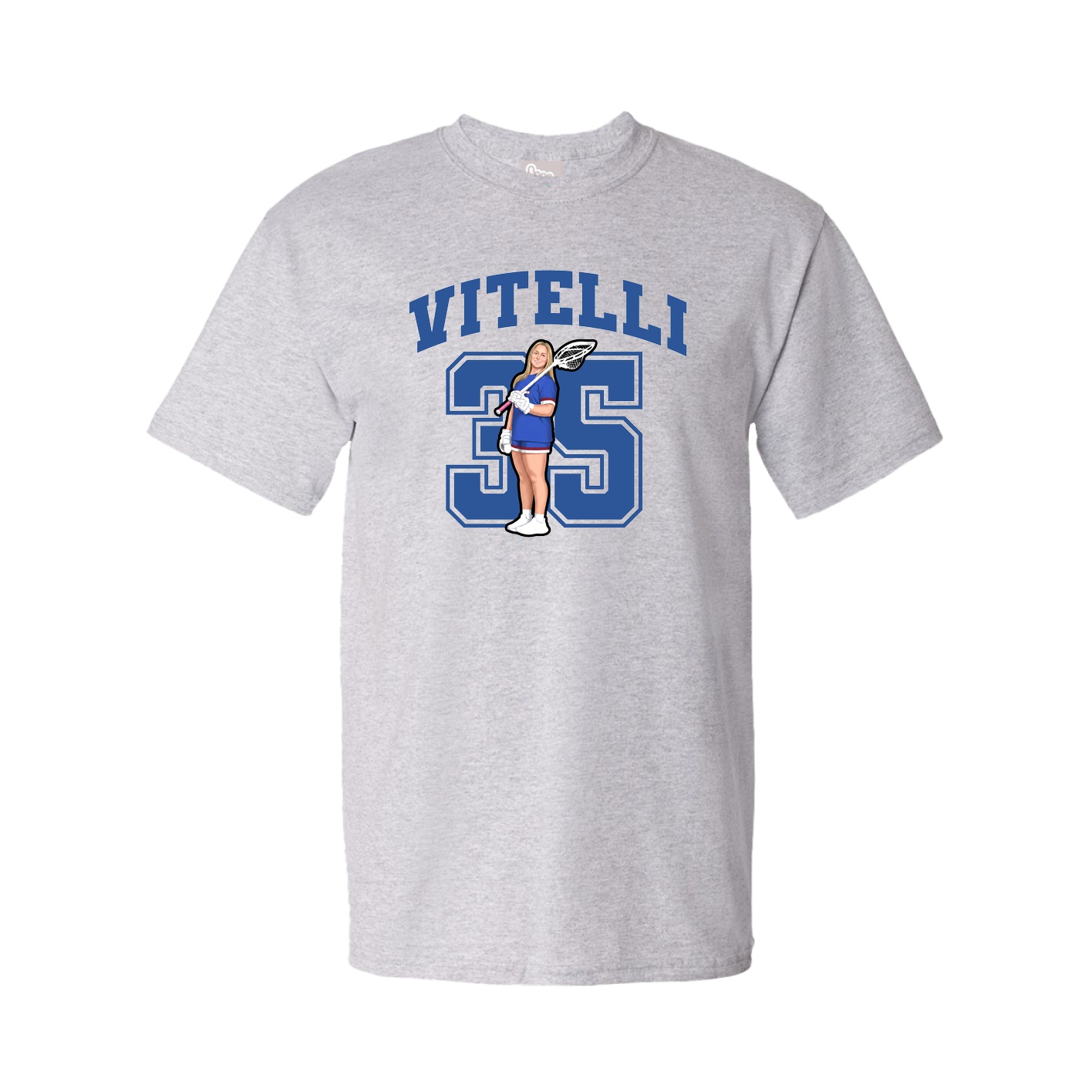 Youth Tee — Number in Grey