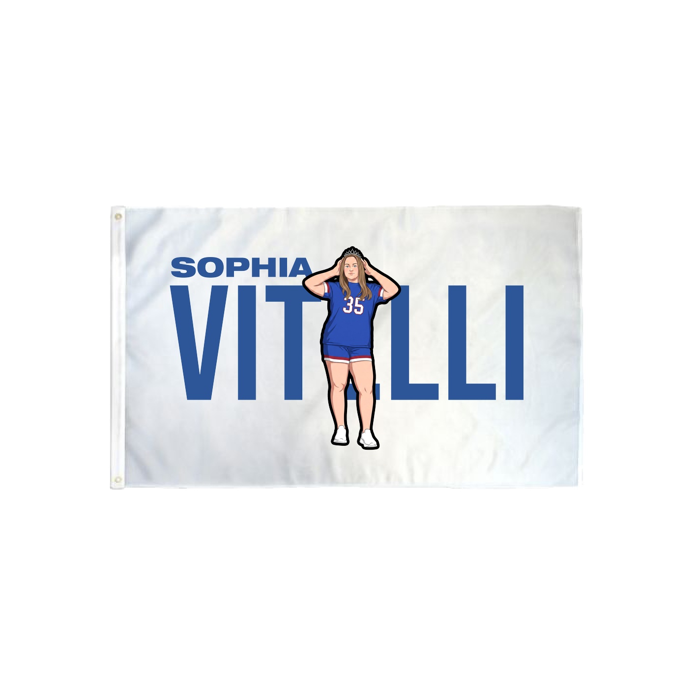 3x5 Flag — Player Name in Classic