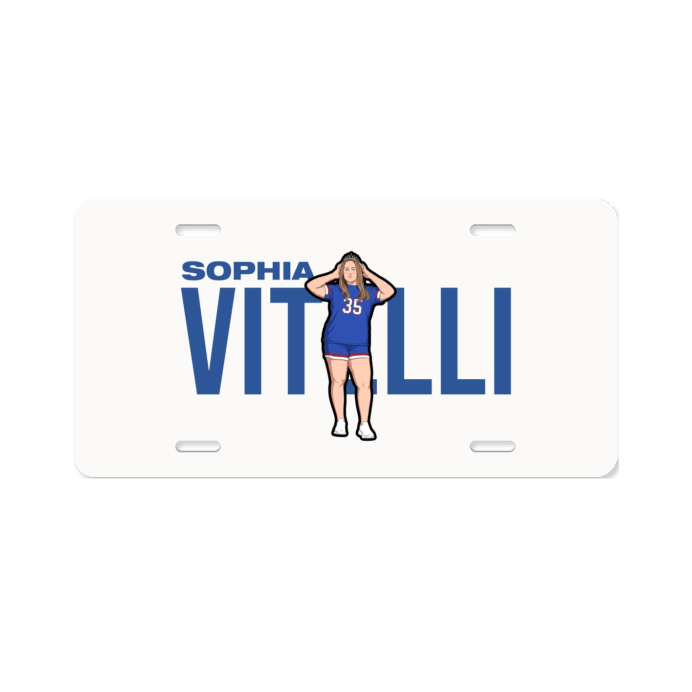 License Plate — Player Name in Classic