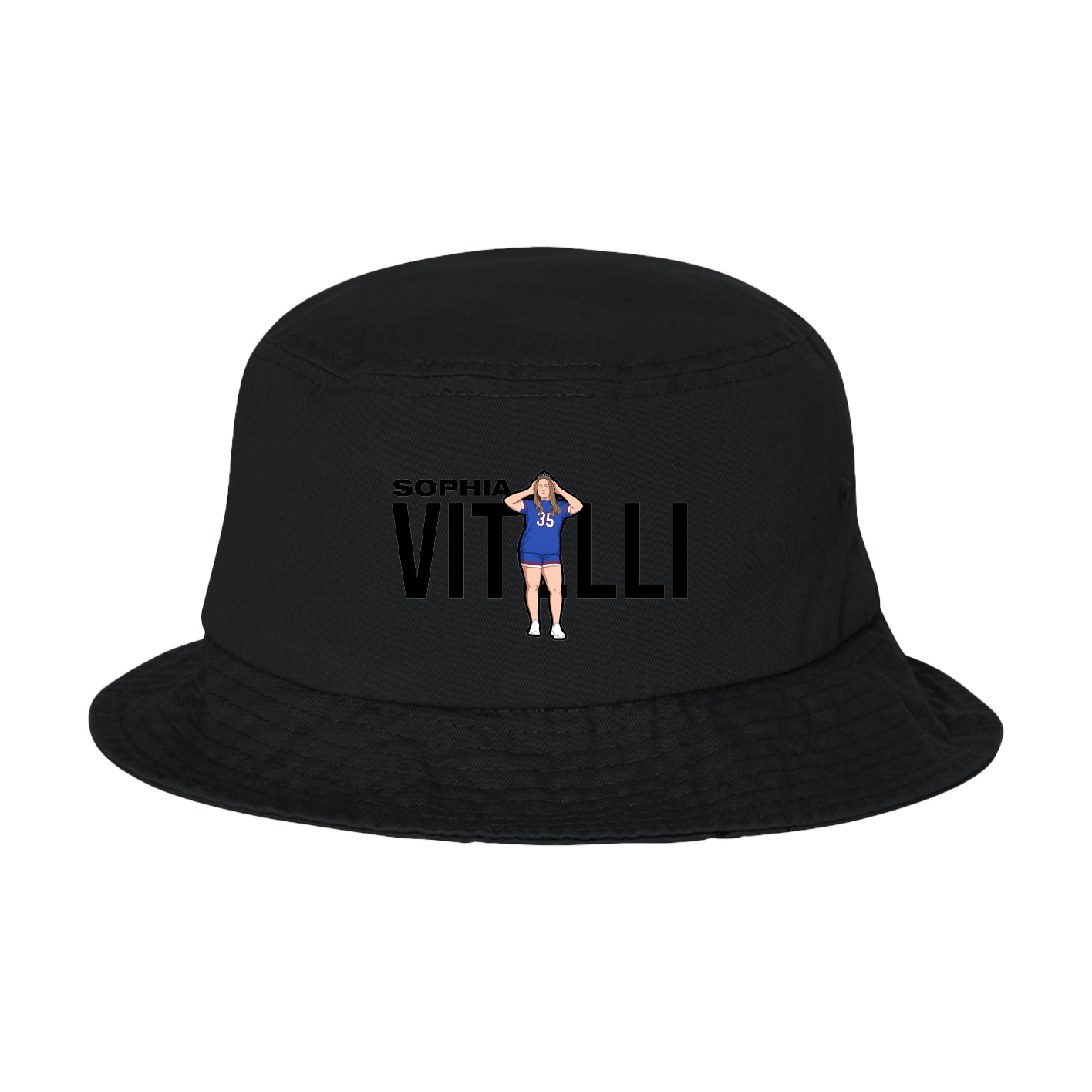 Bucket Cap — Player Name in Black