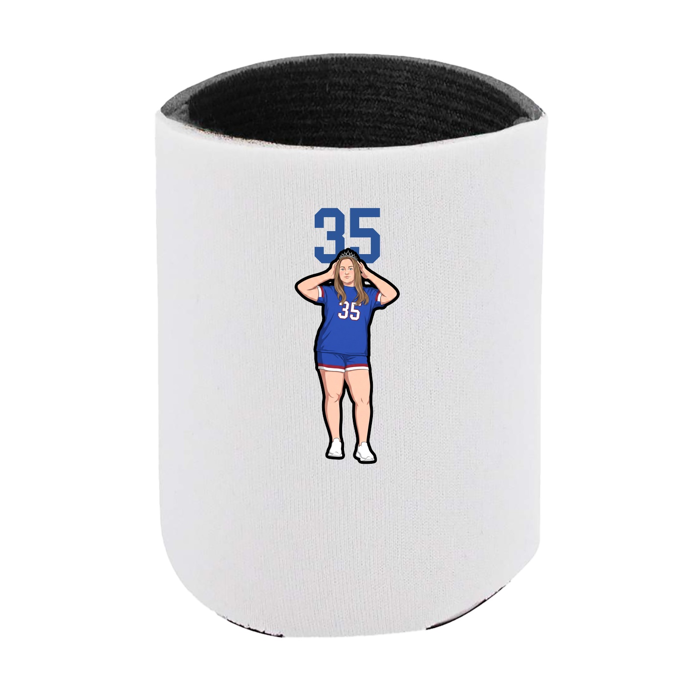 Can Holder — Number Top in White
