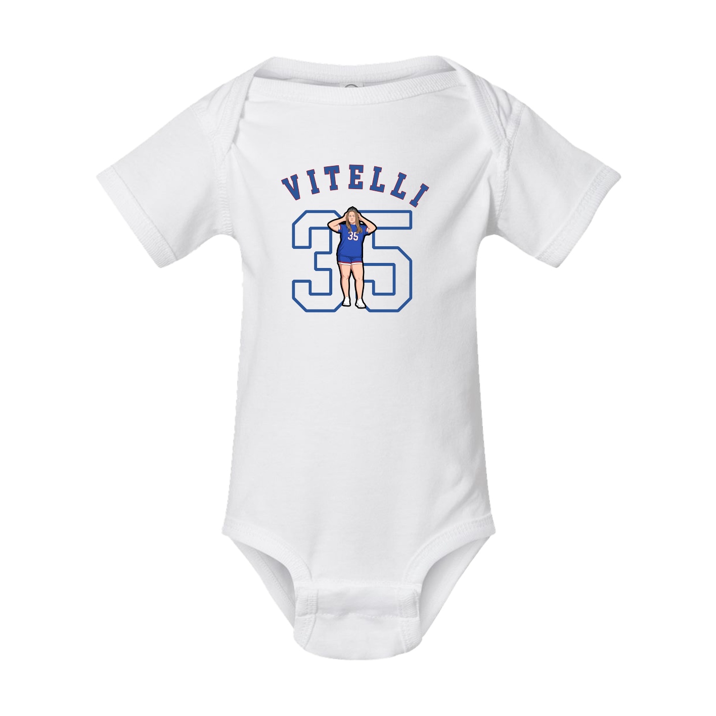 Baby Onesie — Shirsey Arch in White