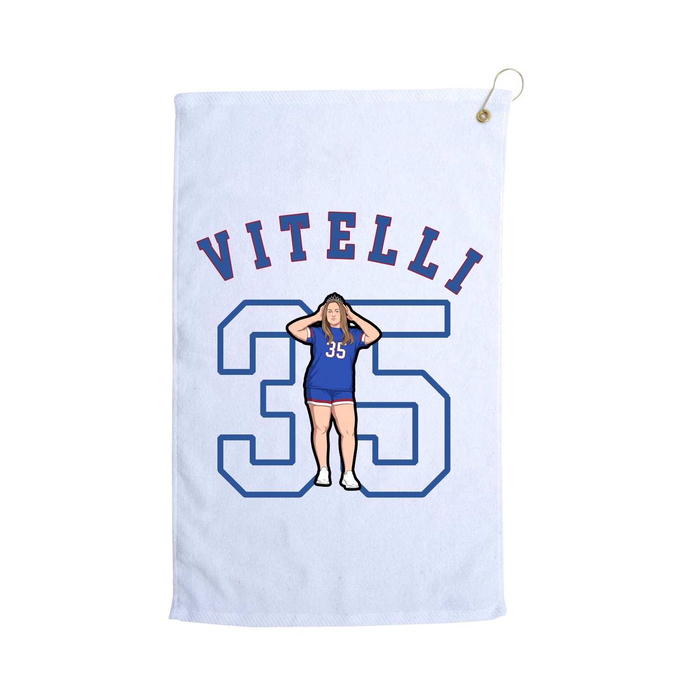 Golf Towel — Shirsey Arch in White