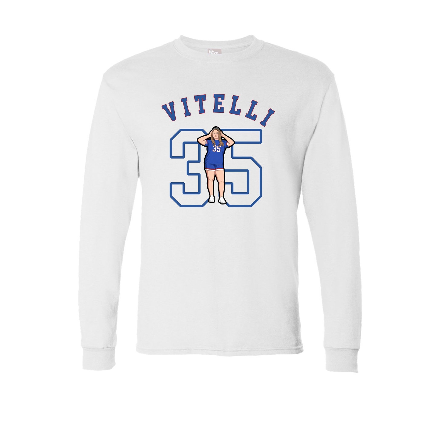 Long Sleeve Tee — Shirsey Arch in White