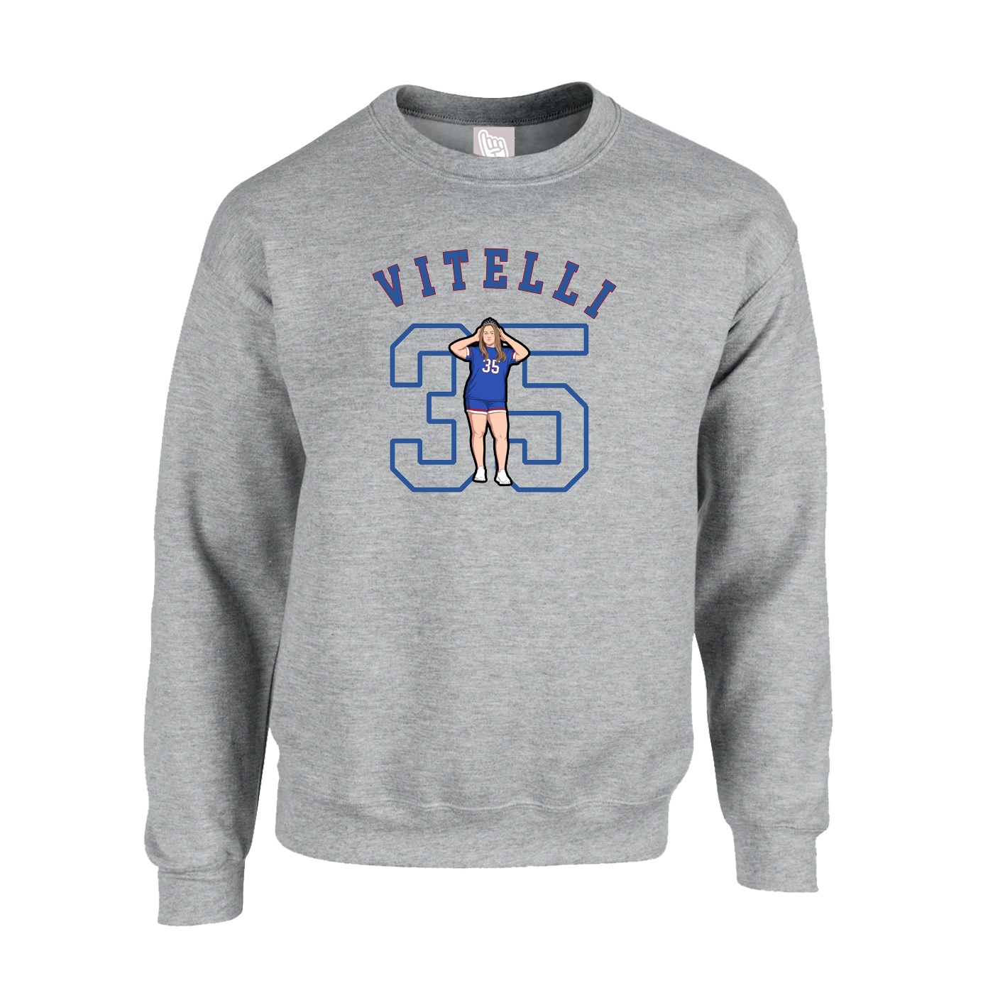 Fleece Crew — Shirsey Arch in Grey