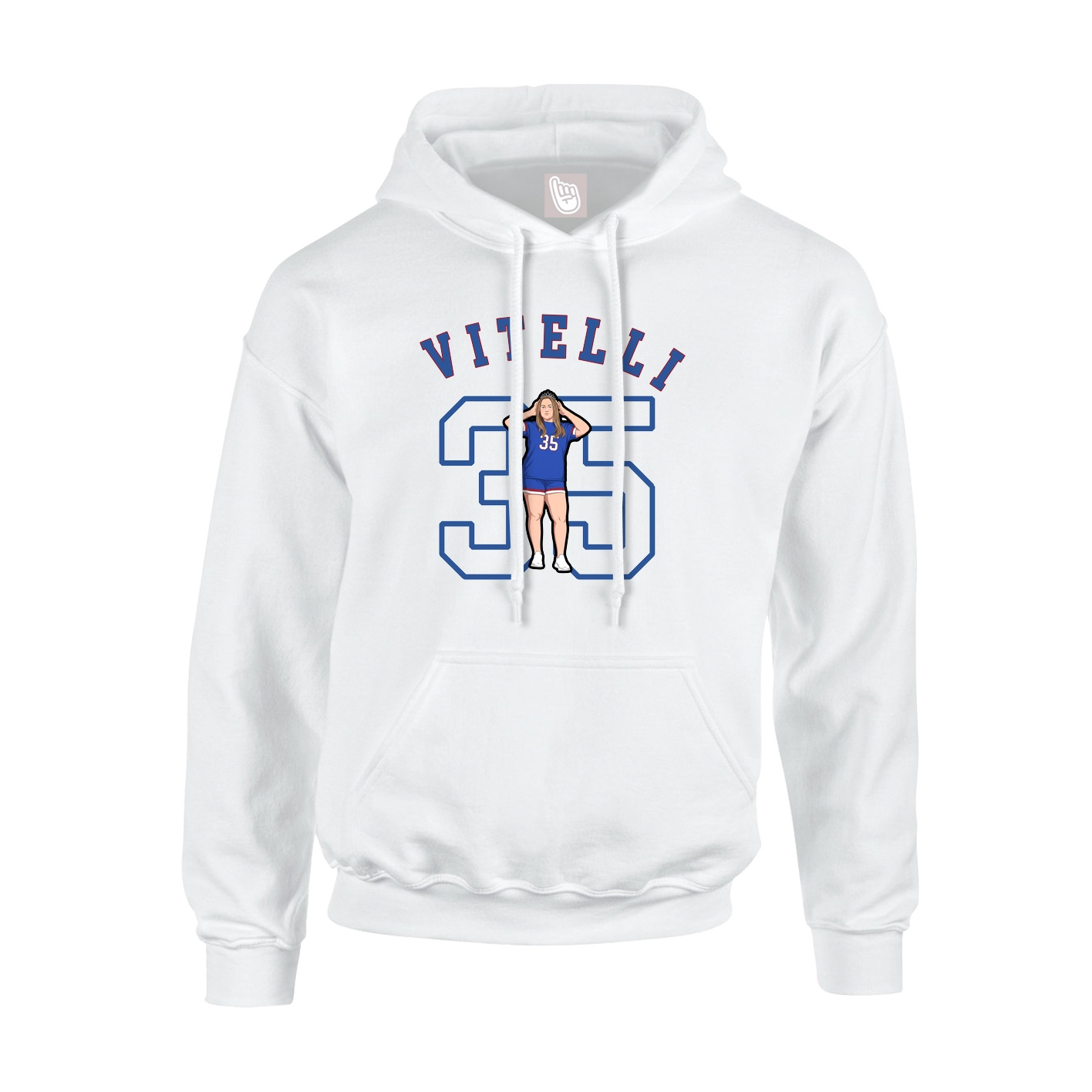 Youth Hoodie — Shirsey Arch in White