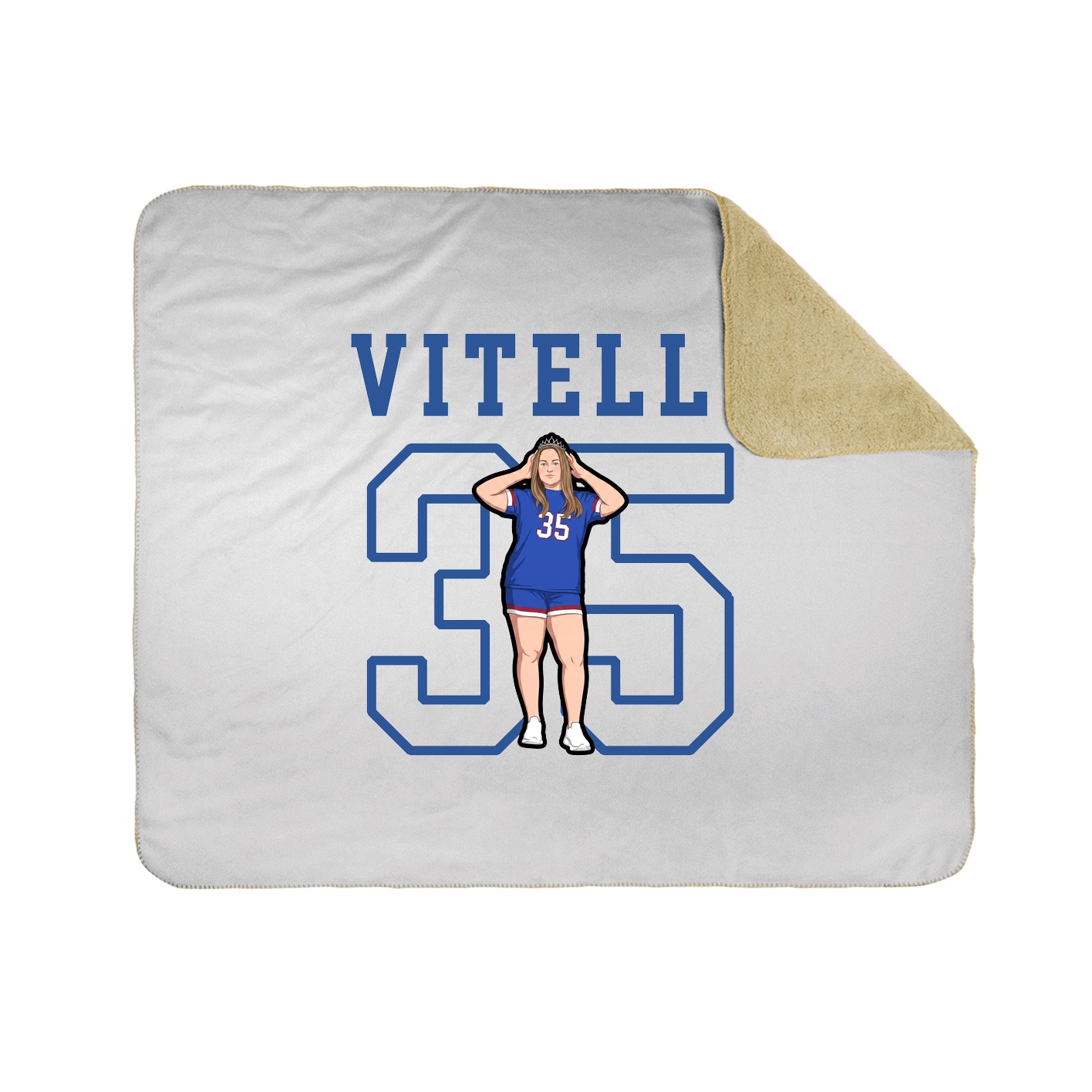 Throw Blanket — Shirsey in White